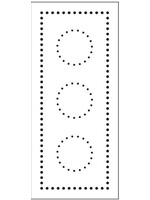TCW Stencil, Slimline Dotted Circles