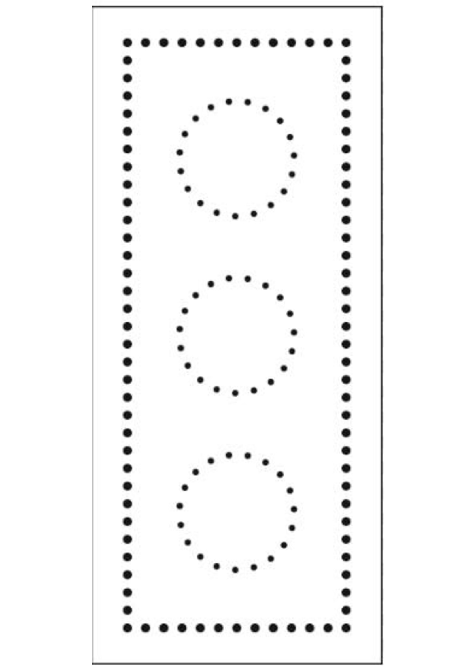 TCW Stencil, Slimline Dotted Circles