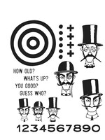 Stampers Anonymous Tim Holtz Cling Stamp, CMS432 Inquisitive