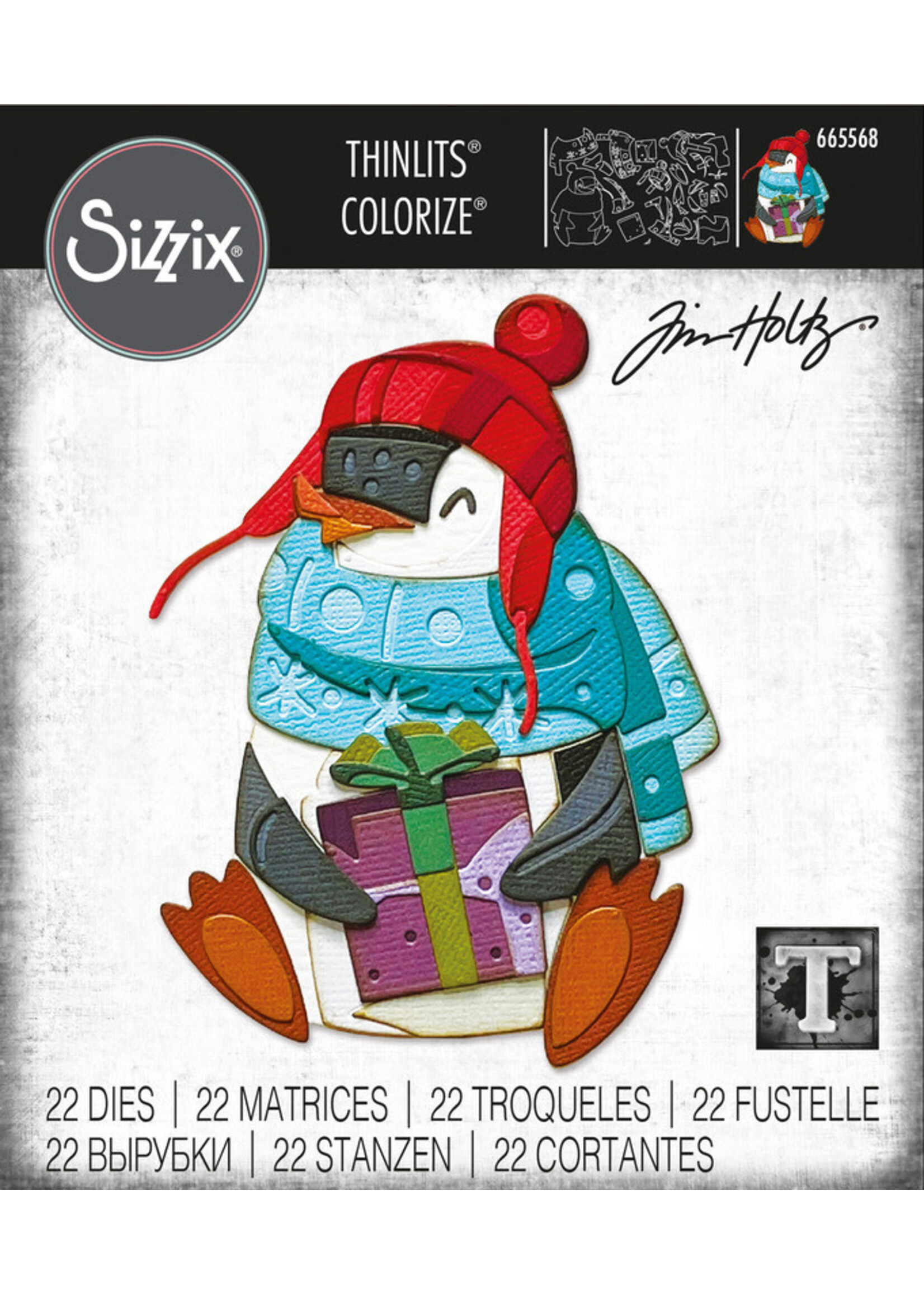 Sizzix Tim Holtz Thinlits, 665568 Eugene Colorize