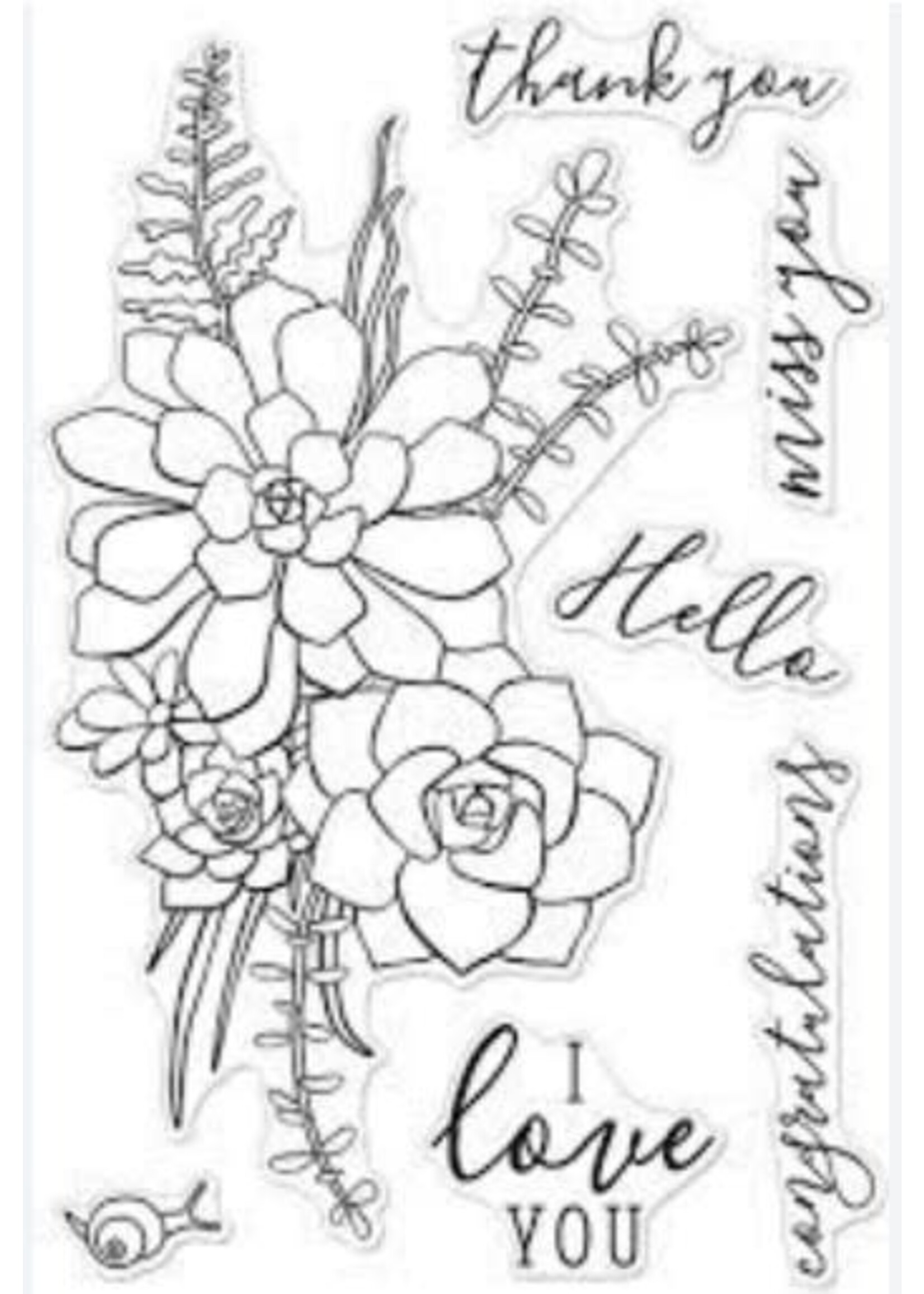 Hero Arts Hero Arts Stamp, Succulent Bouquet