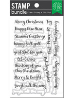 Hero Arts Stamp/Die Bundle, Holiday Season Messages