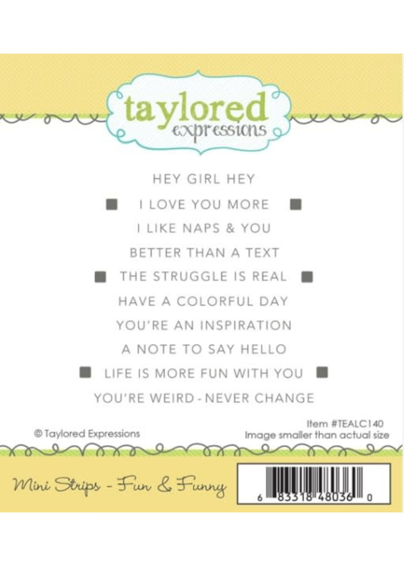 Taylored Expressions Taylored Expressions Stamp, Mini Strips Fun & Funny