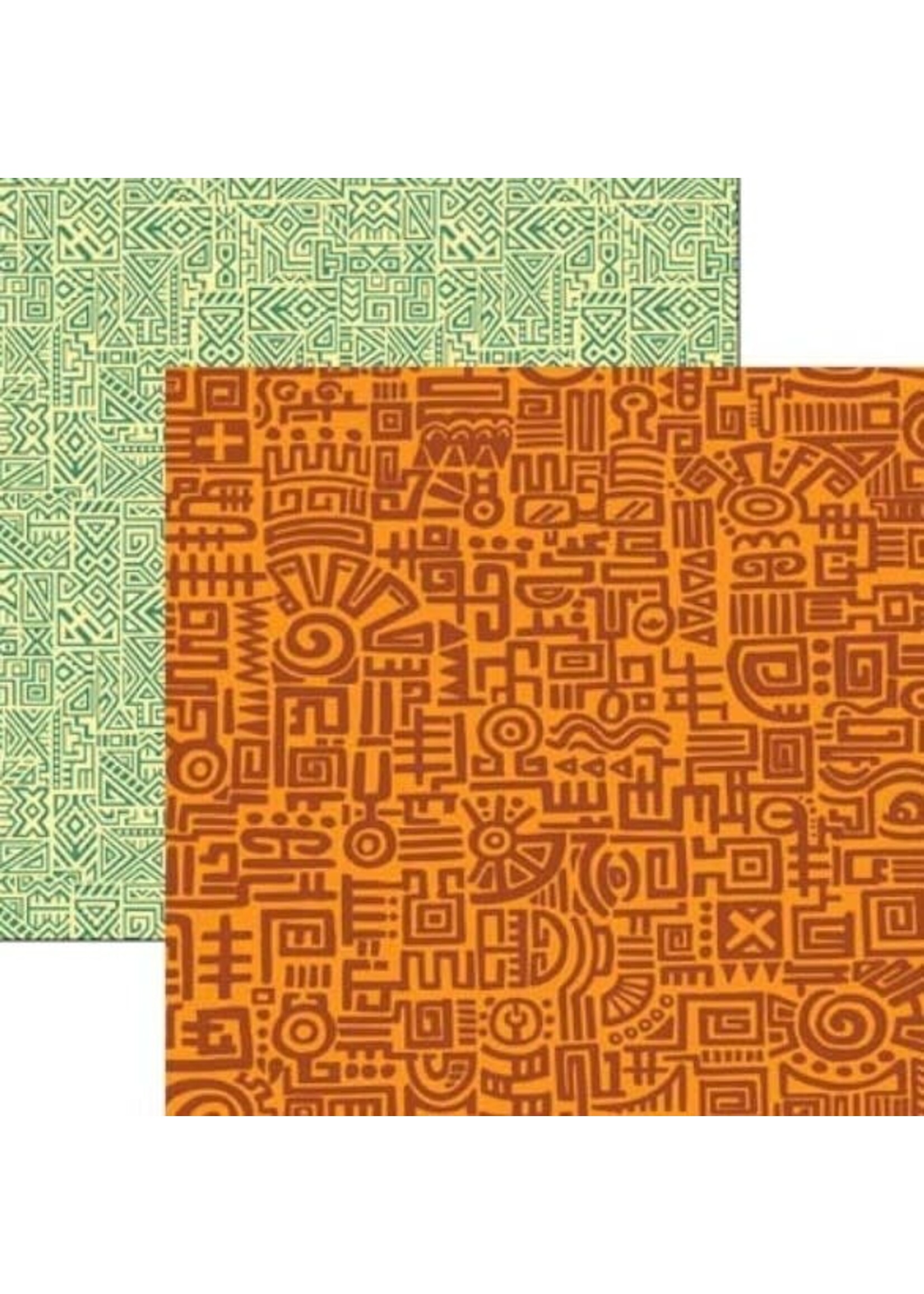 Reminisce Reminisce 12x12 Mexico, Orange Doodle