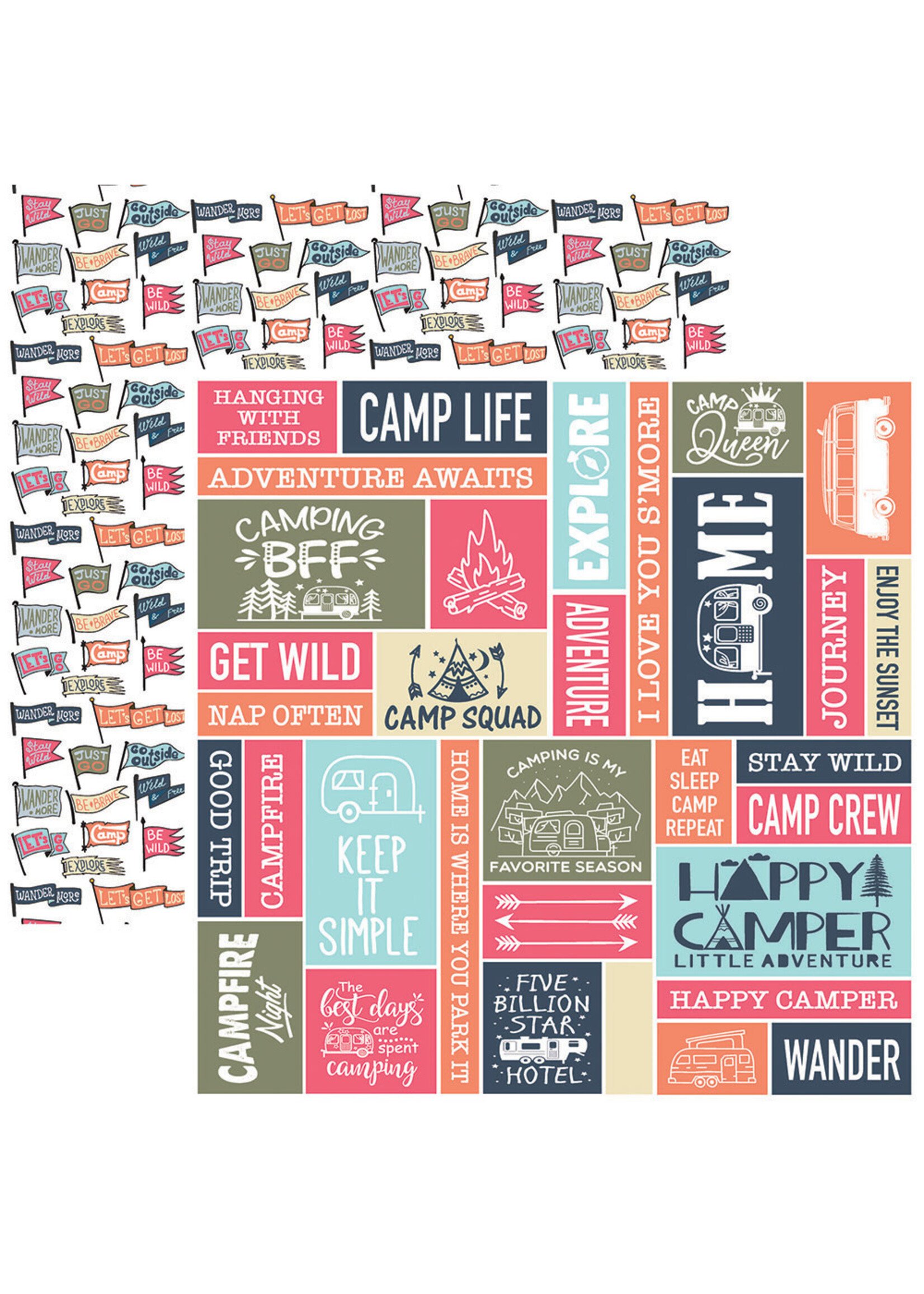 Reminisce Reminisce 12x12 Camping Life, Adventure Awaits