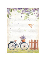 Stamperia Stamperia Rice Paper Provence, DFSA4671 Bicycle