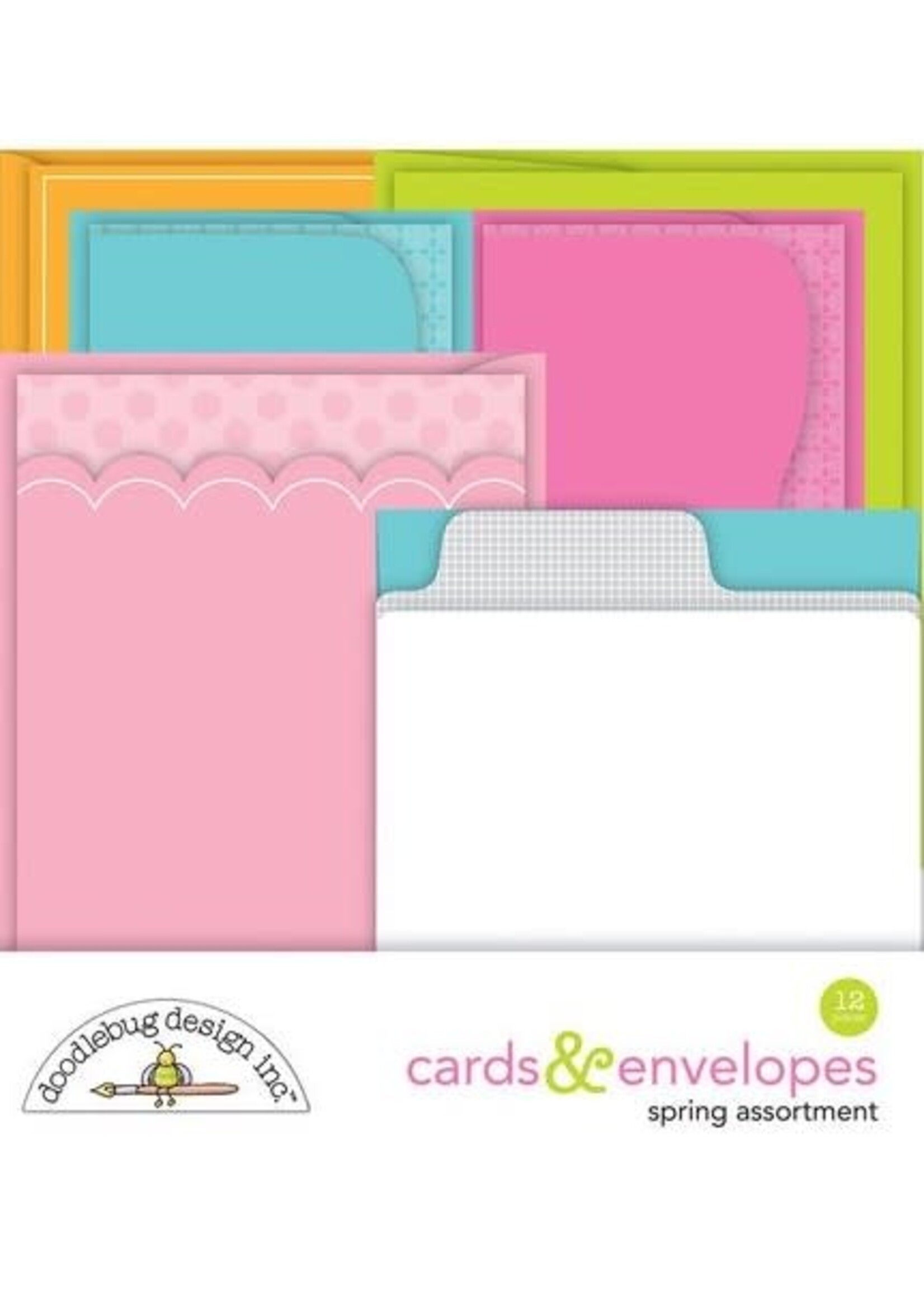 Doodlebug Doodlebug Cards & Envelopes, Spring Assortment