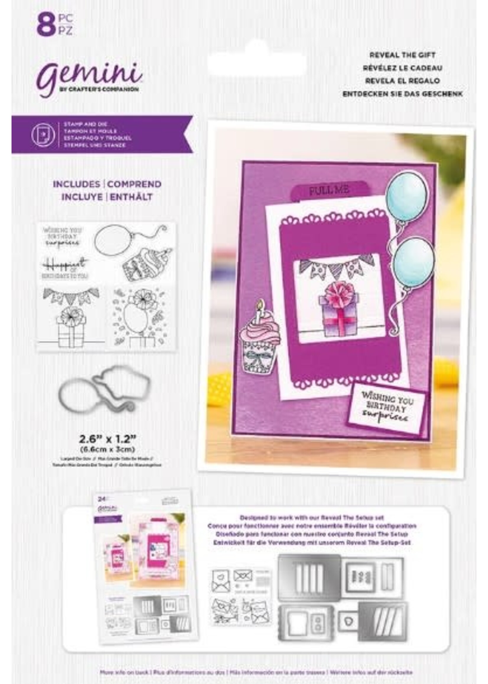 Crafter's Companion Crafter's Companioin Gemini Stamp, Reveal the Gift