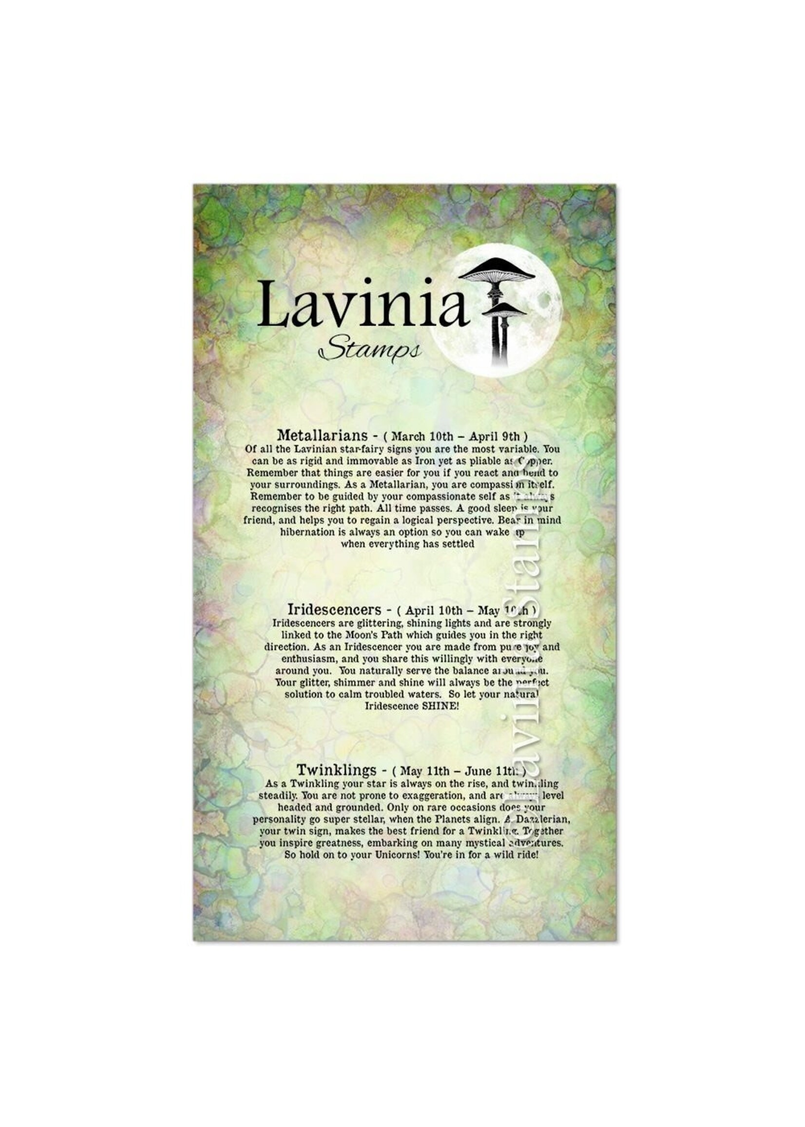 Lavinia Lavinia Stamp, LAV830 Psychic Signs
