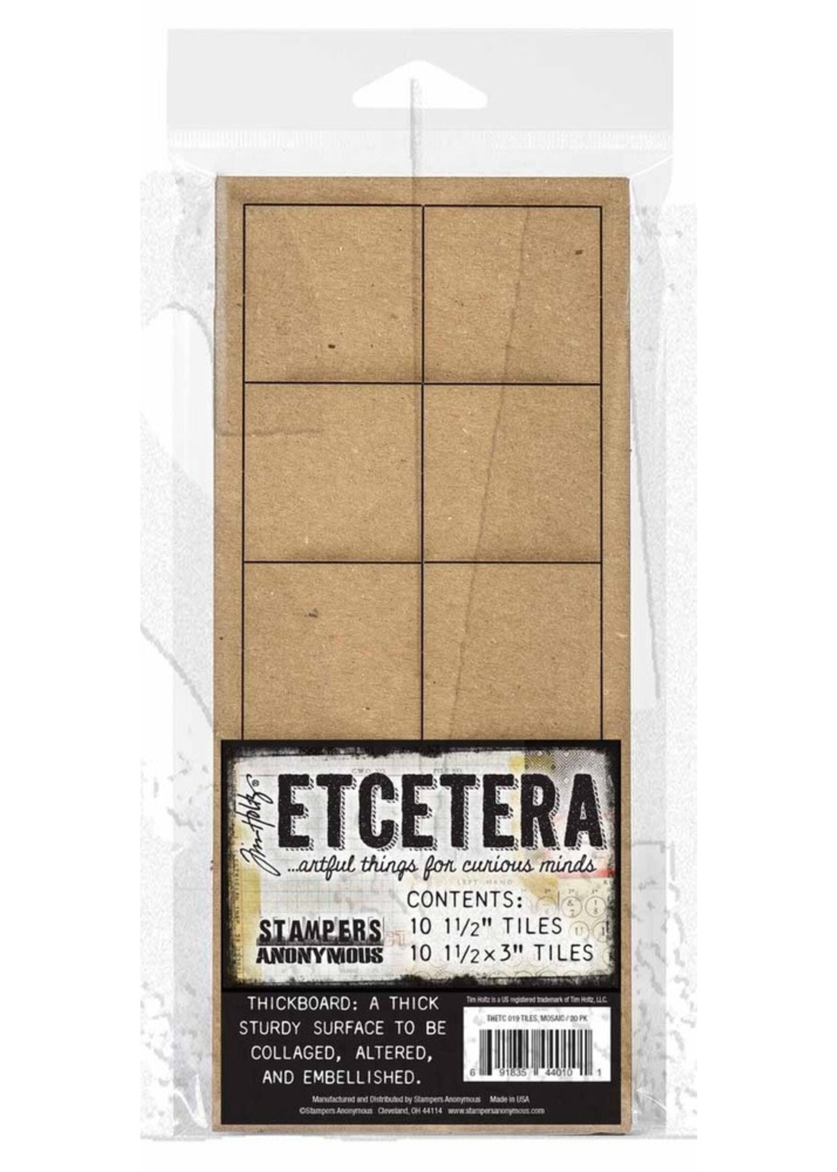 Stampers Anonymous Tim Holtz Etcetera, Tiles - Mosaic