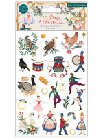 Craft Consortium Craft Consortium Rub-On Transfers, 12 Days of Christmas