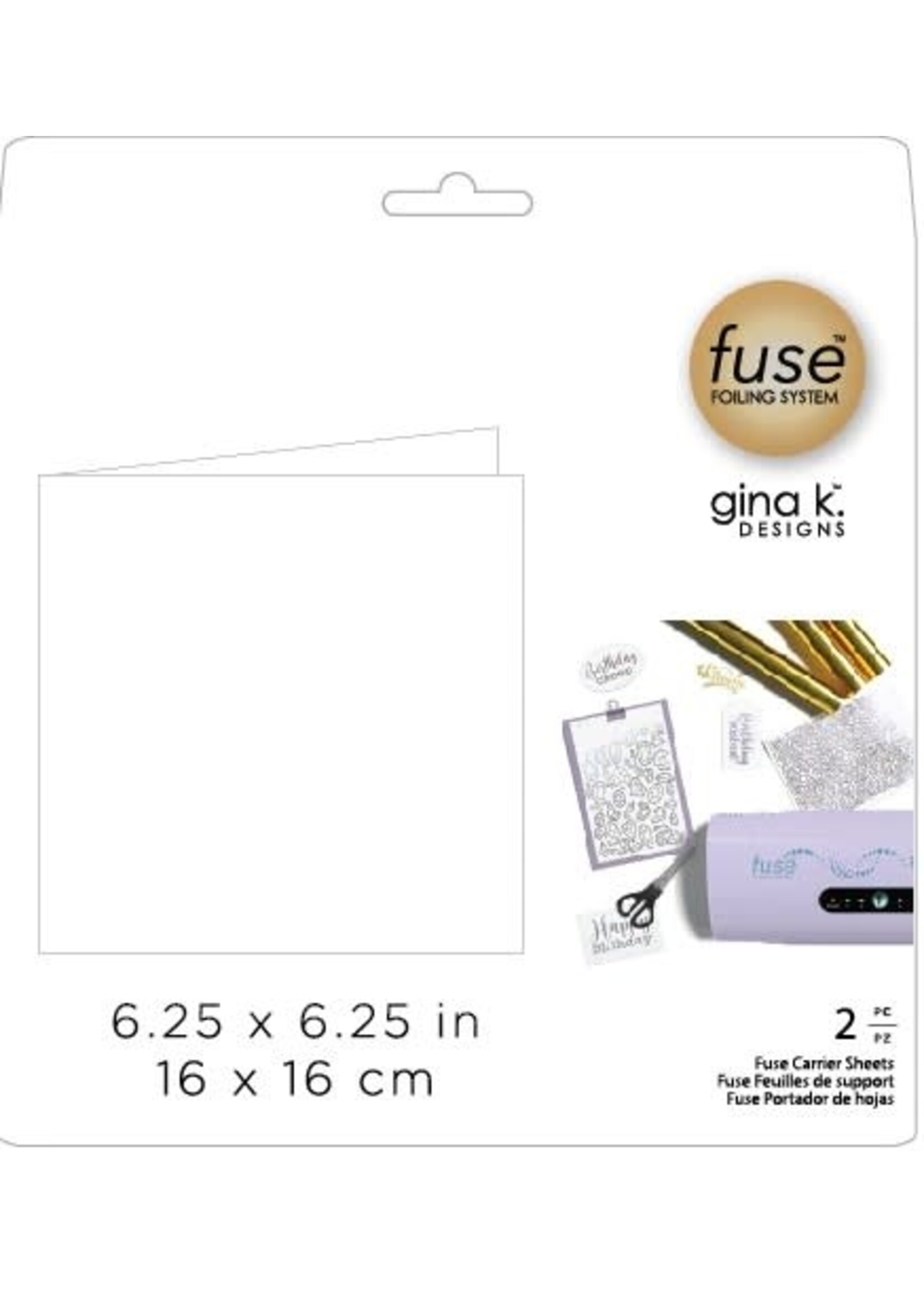 Gina K Fuse Carrier Sheets (2pc)