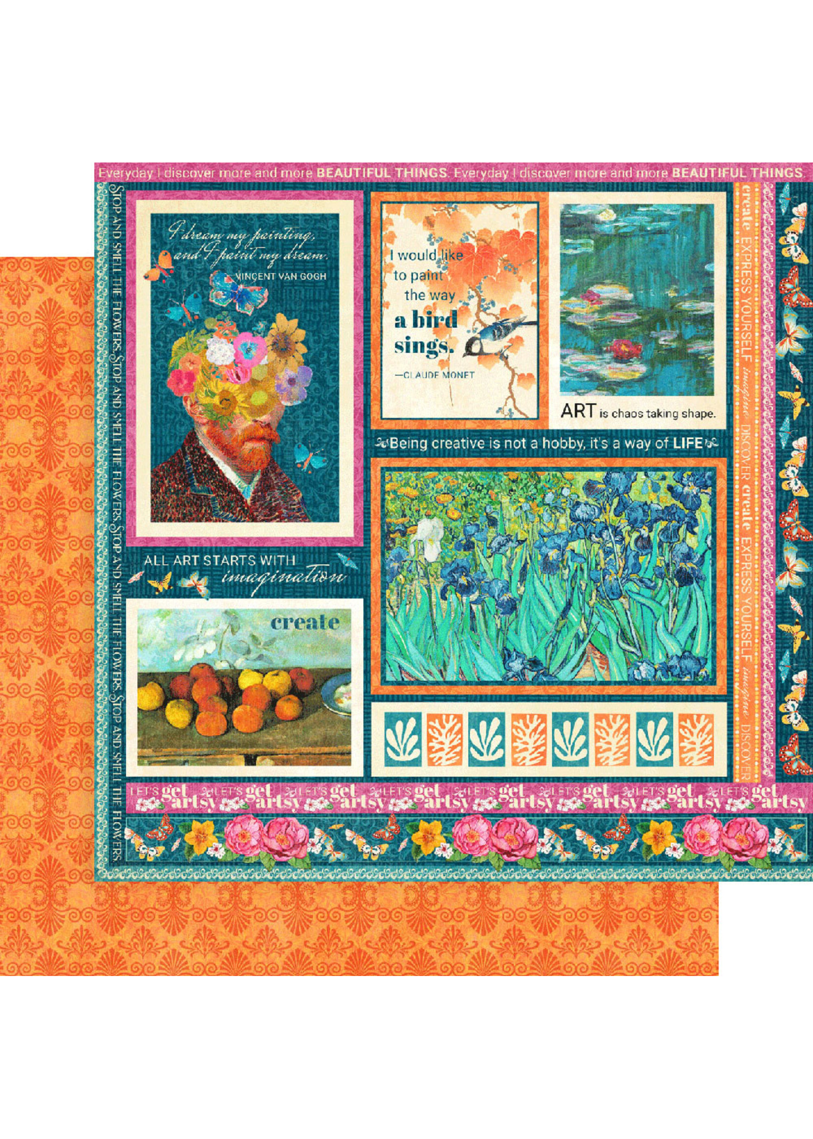 Graphic 45 Graphic 45 12x12 Let's Get Artsy, Art is Therapy