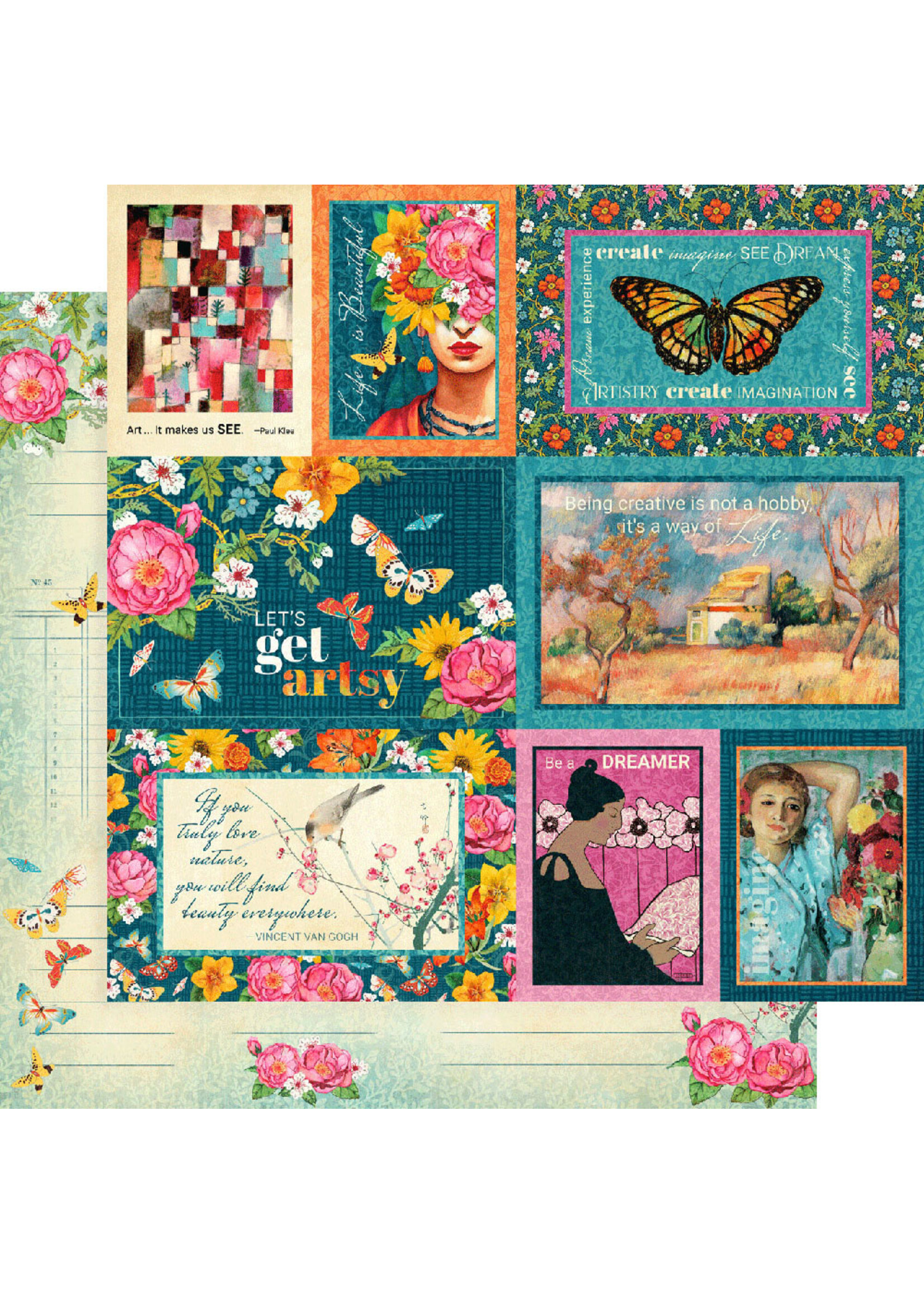 Graphic 45 Graphic 45 12x12 Let's Get Artsy, Design Beauty