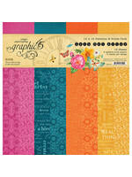 Graphic 45 12x12 Collection Pack, Let's Get Artsy, Patterns & Solids