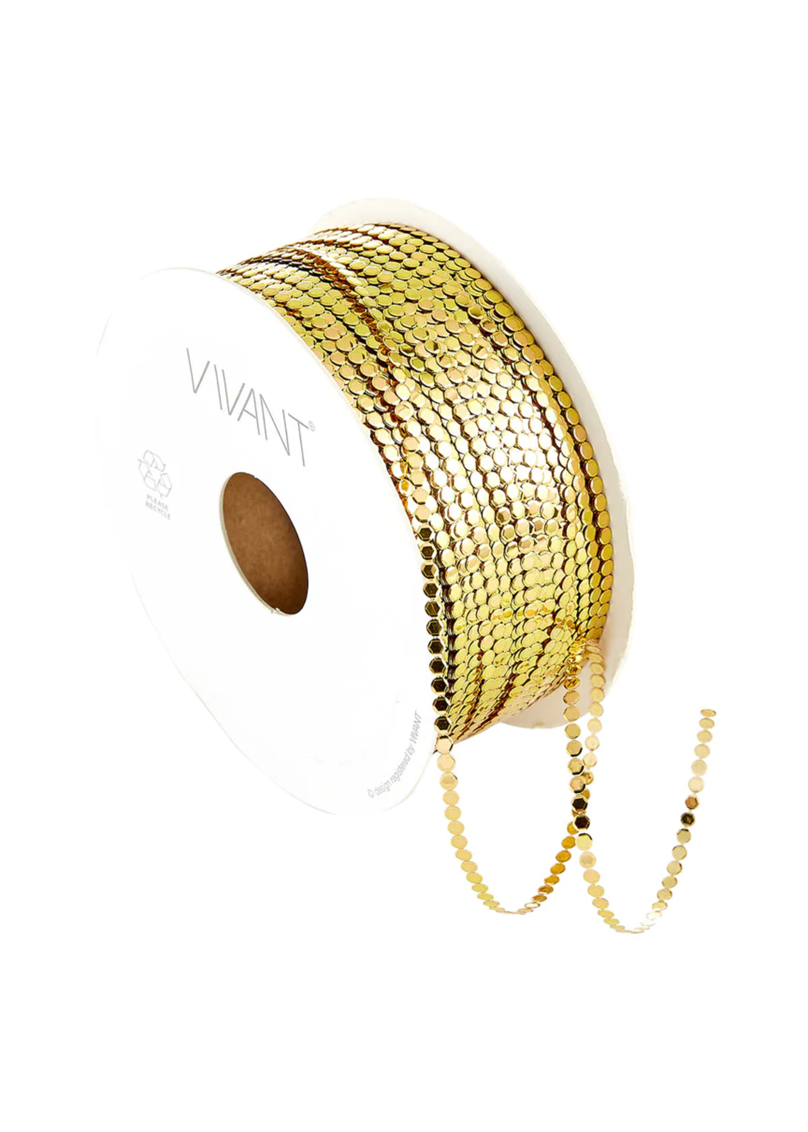 Spellbinders Vivant Circle Metallic Cord, Gold (Per Metre)