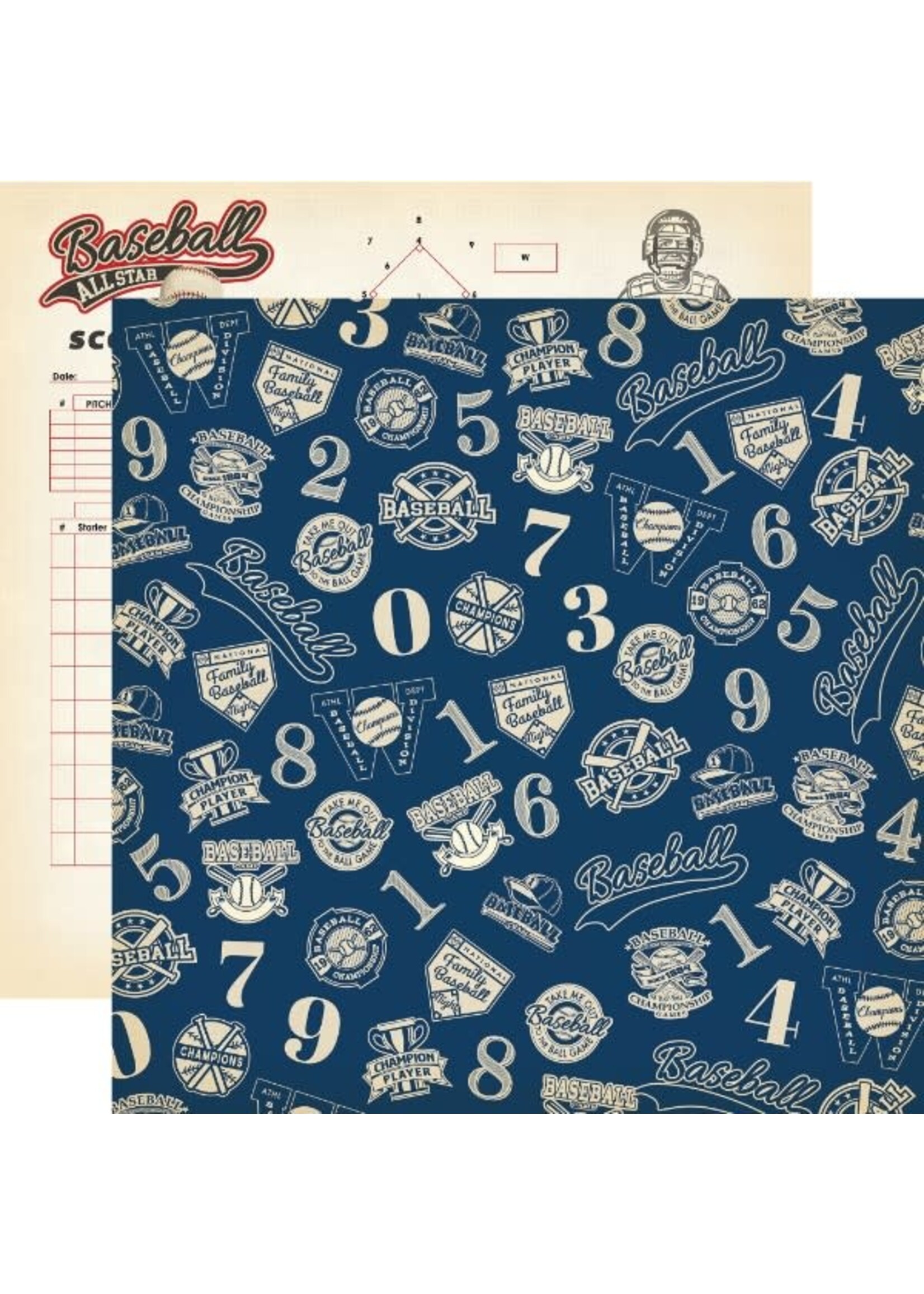 Carta Bella Carta Bella 12x12 Baseball, Baseball Championship