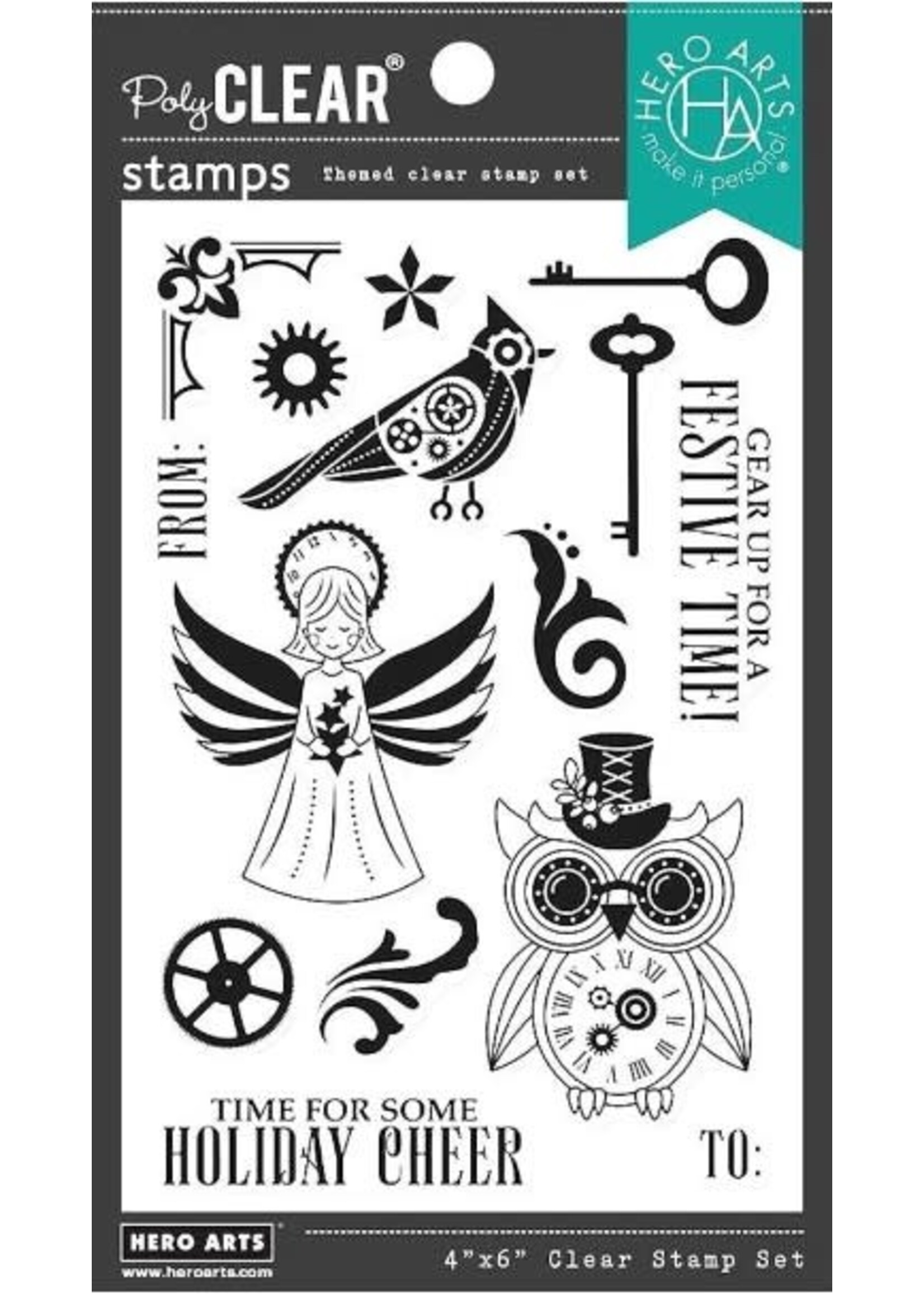 Hero Arts Hero Arts Stamp, Steampunk Holiday