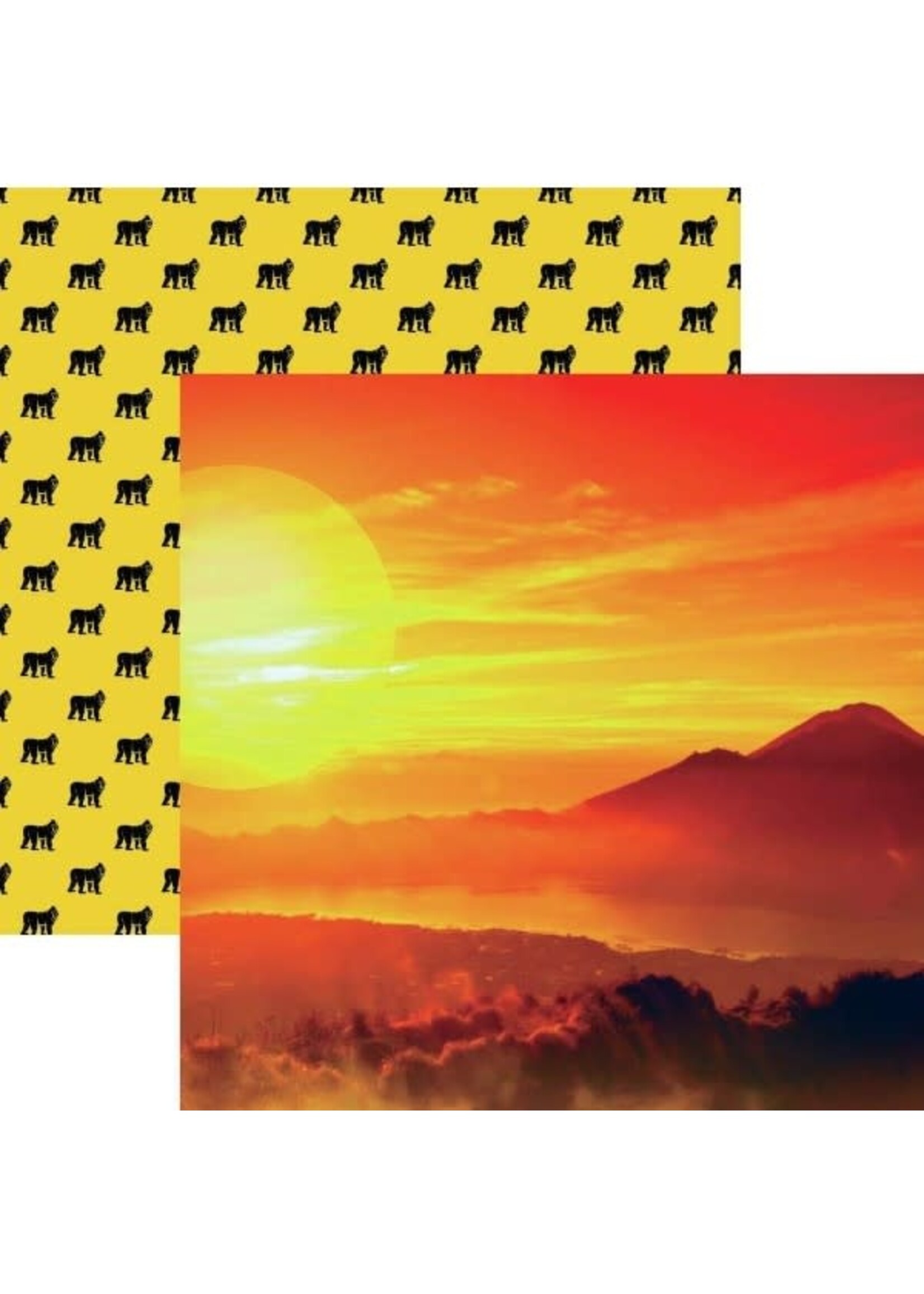 Reminisce Reminisce 12x12 King Of The Jungle, African Sunset