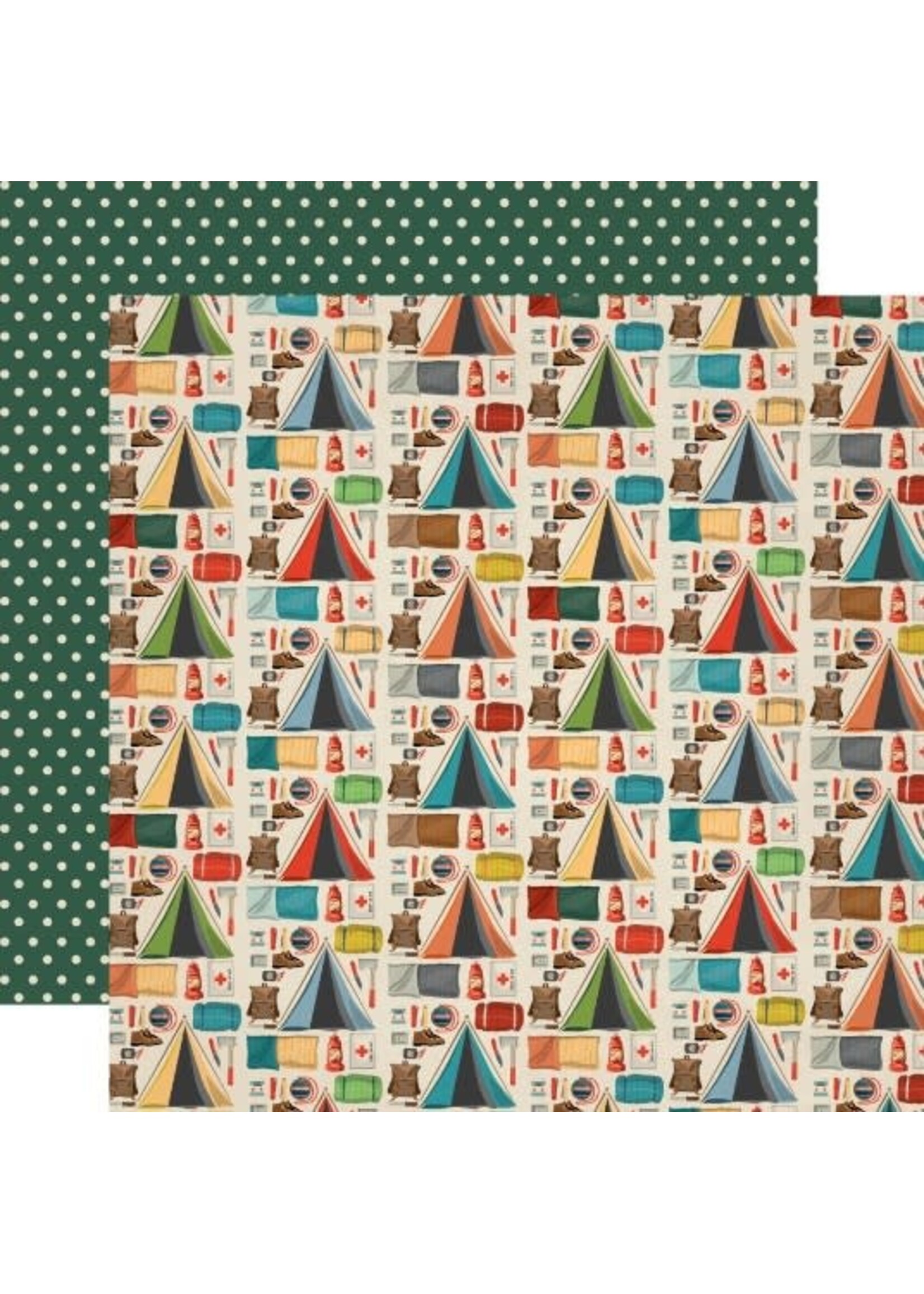 Carta Bella Carta Bella 12x12 Paper Summer Camp, Camping Essentials
