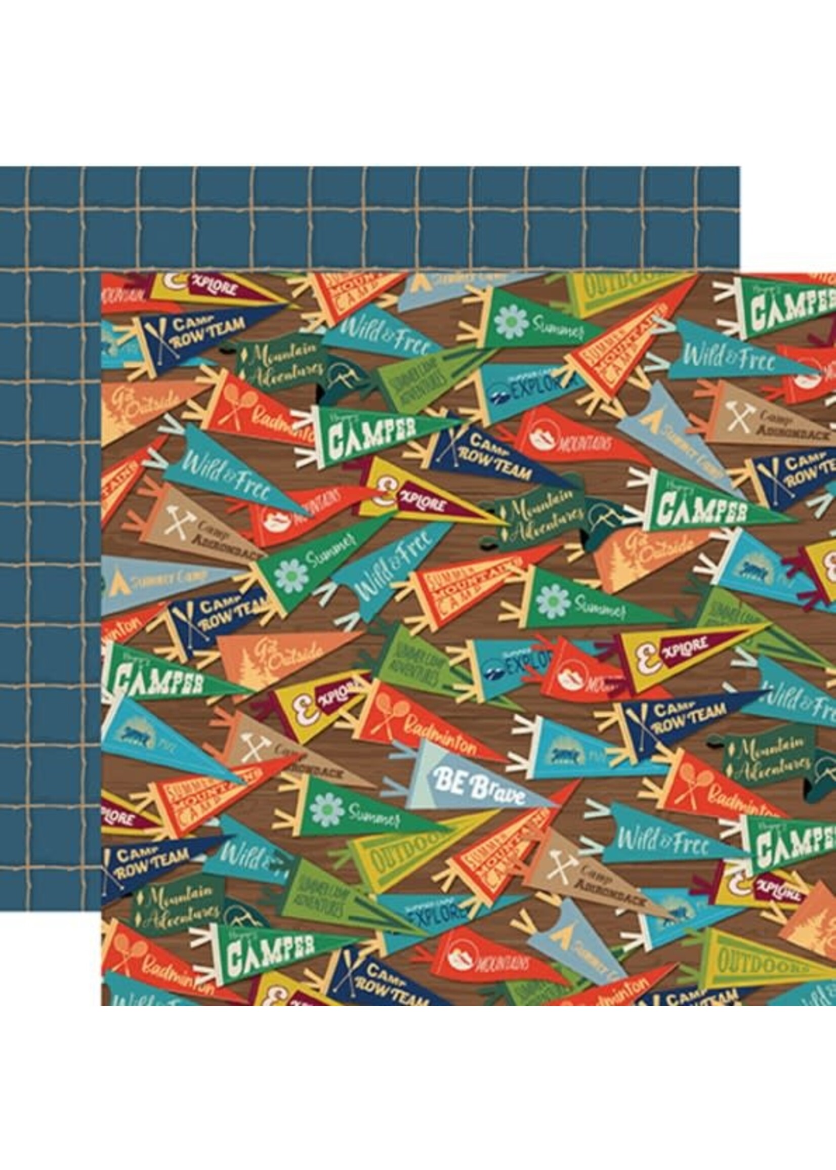 Carta Bella Carta Bella 12x12 Paper Summer Camp, Camp Pennants