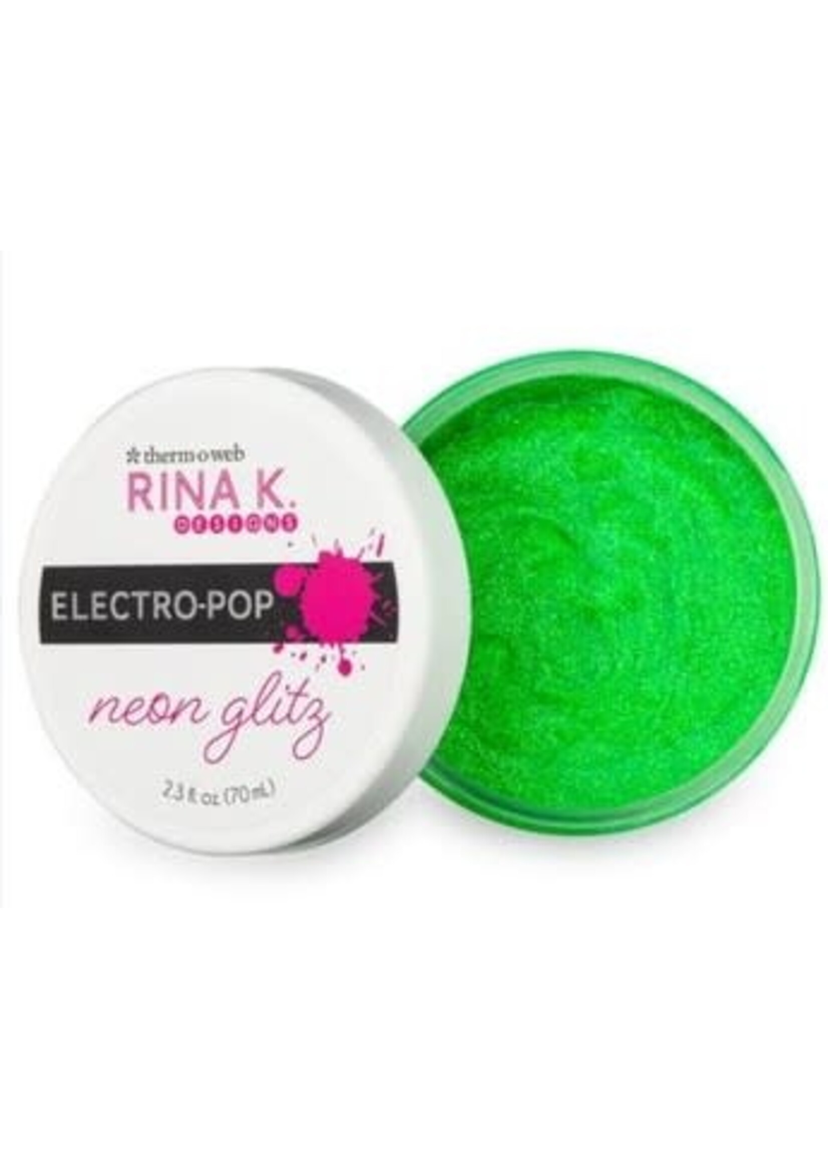 Gina K Rina K Electro-Pop Neon Glitz-Screaming Green