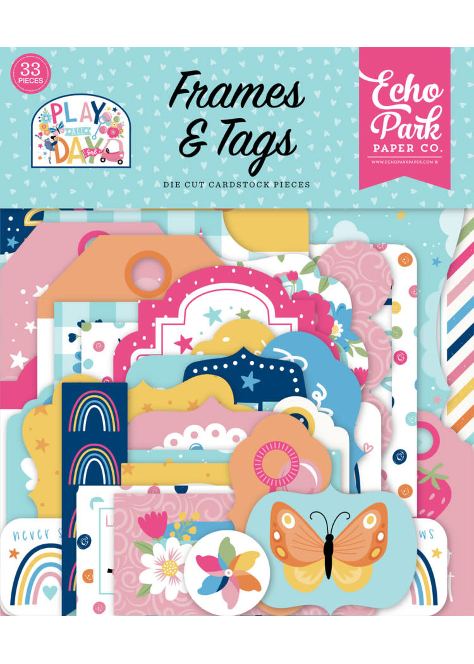 Echo Park Echo Park Frames & Tags, Play All Day Girl