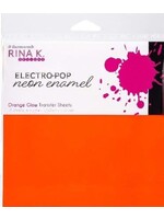 Gina K Rina K Electro-pop Neon Enamel, Orange Glow