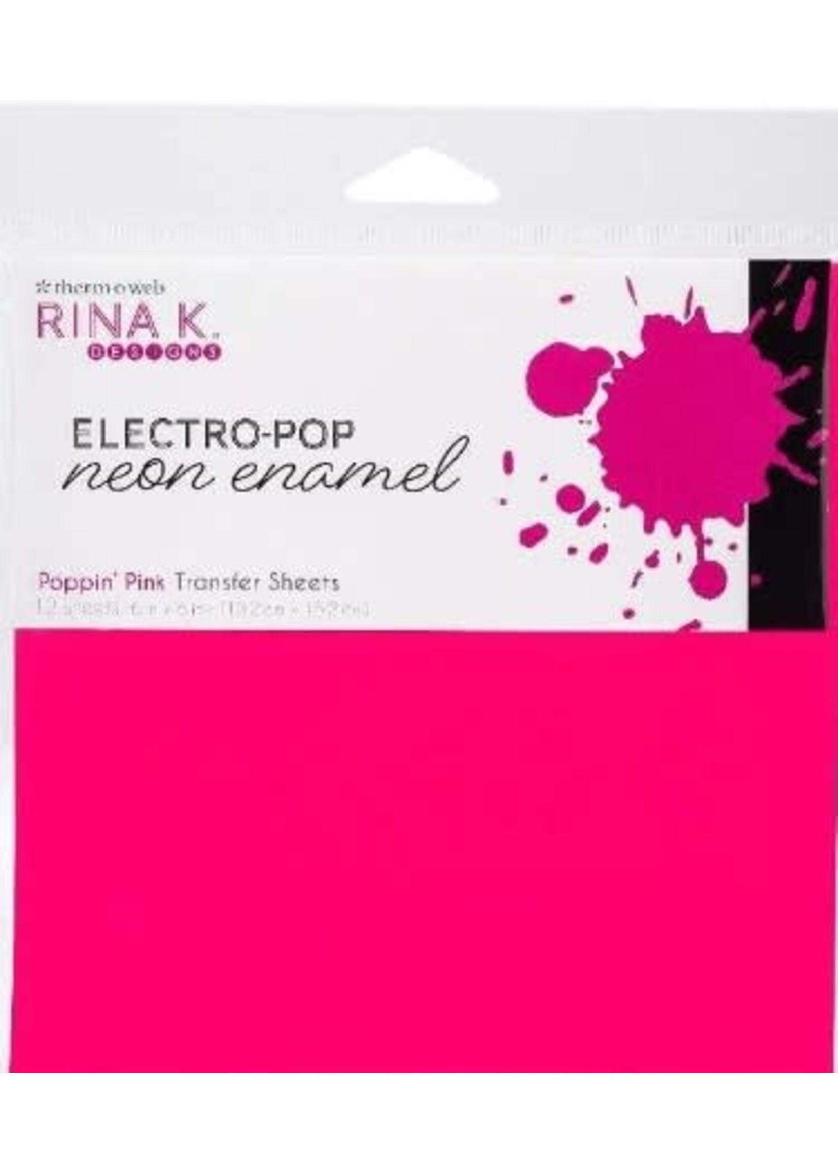 Gina K Rina K Electro-Pop neon enamel, Poppin' Pink