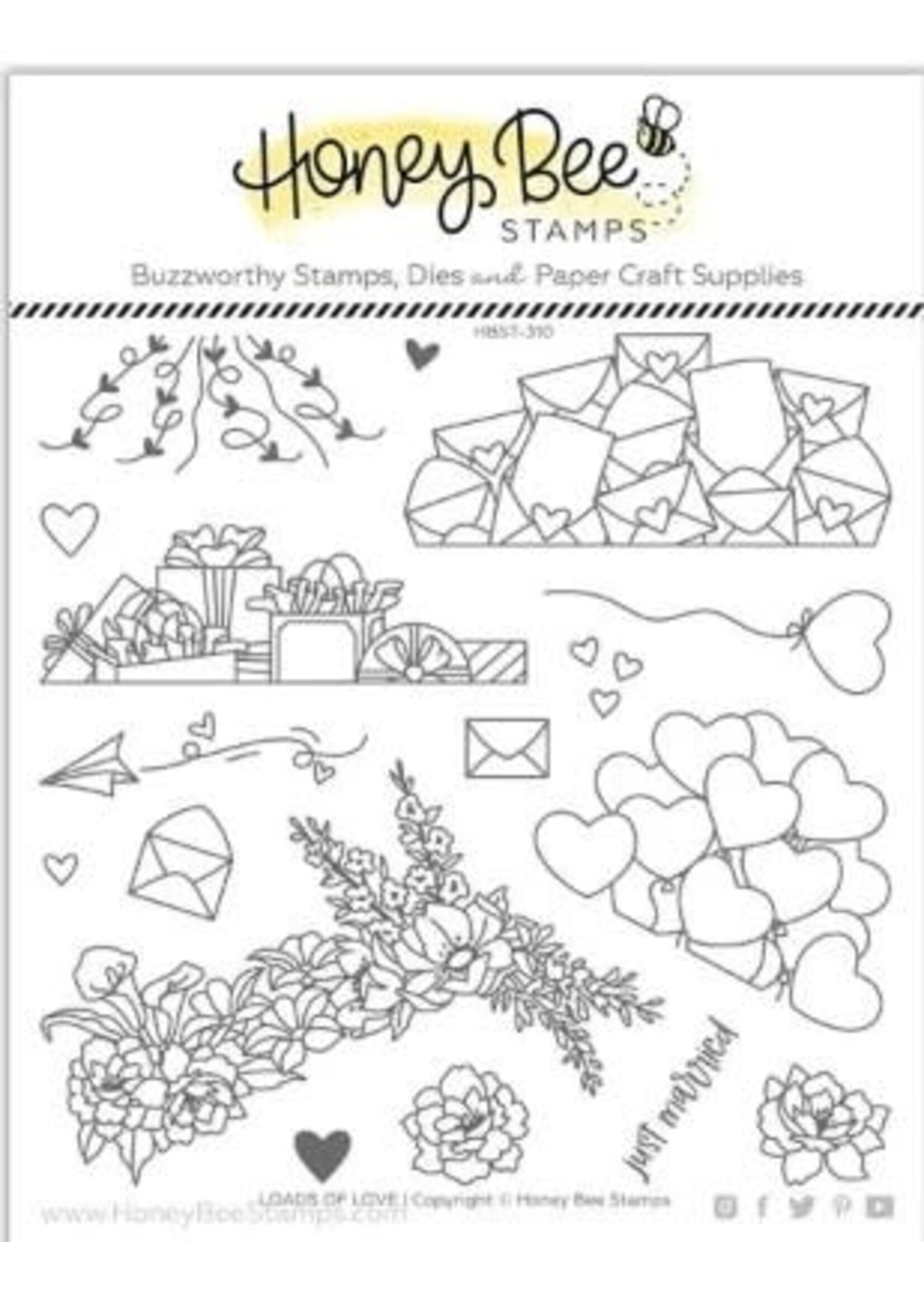 Honey Bee Stamps Honey Bee Stamp Loads Of Love, Stamp & Die Bundle
