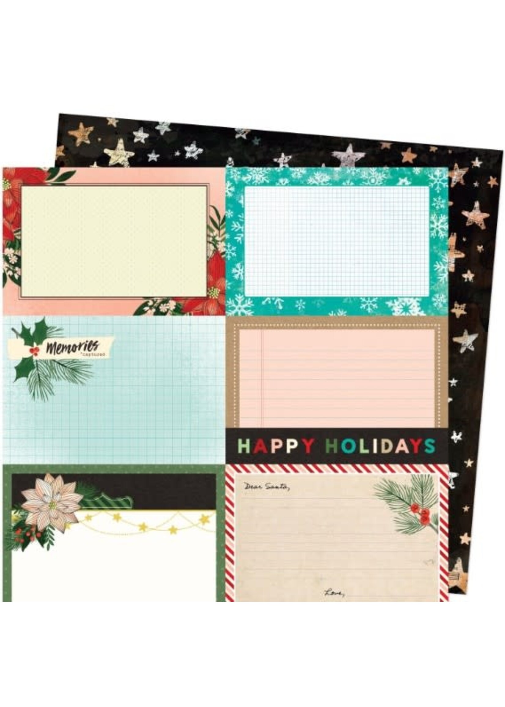 American Crafts AC Vicki Boutin 12x12 Warm Wishes, Happy Holidays