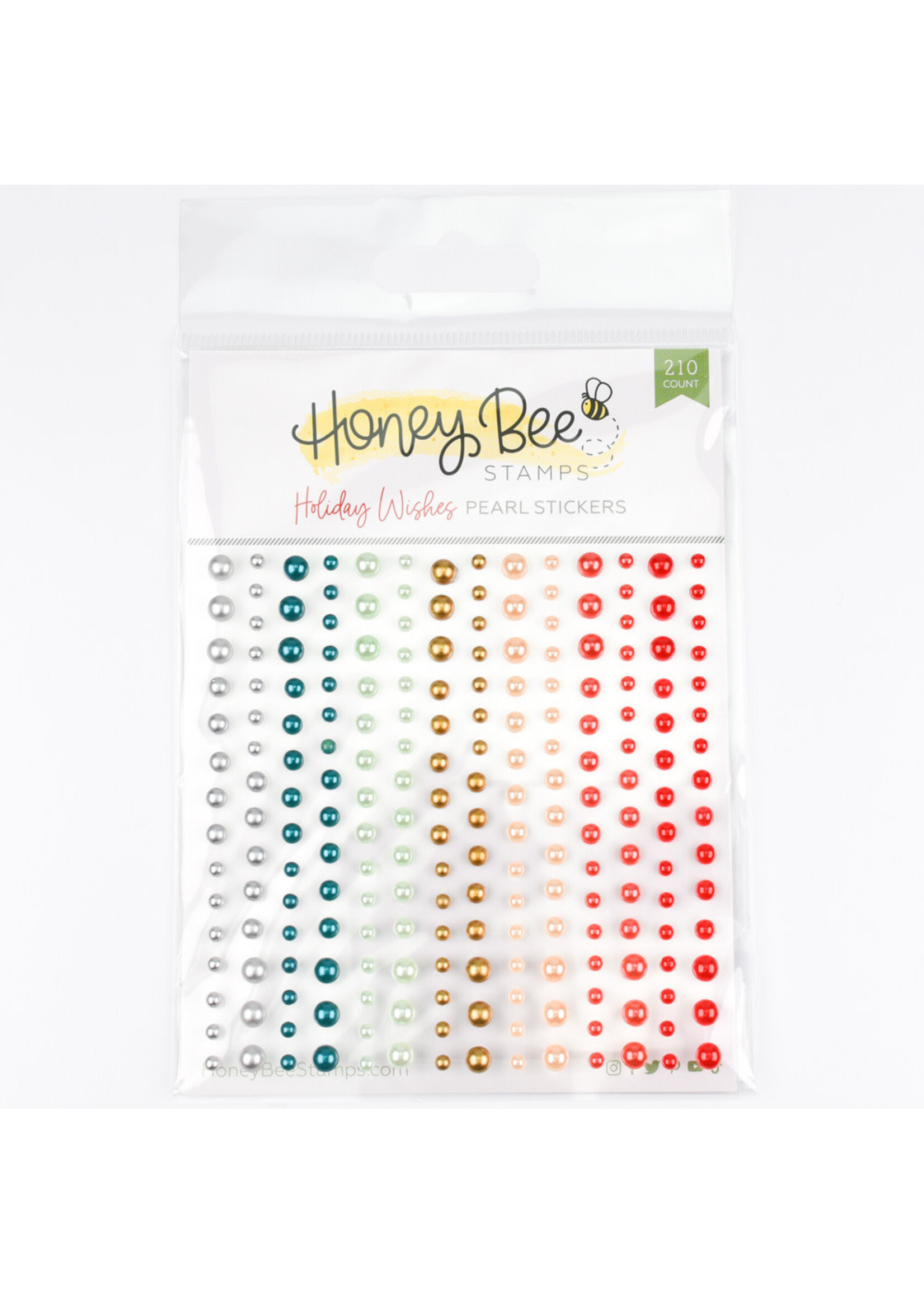 Honey Bee Stamps Pearl Stickers