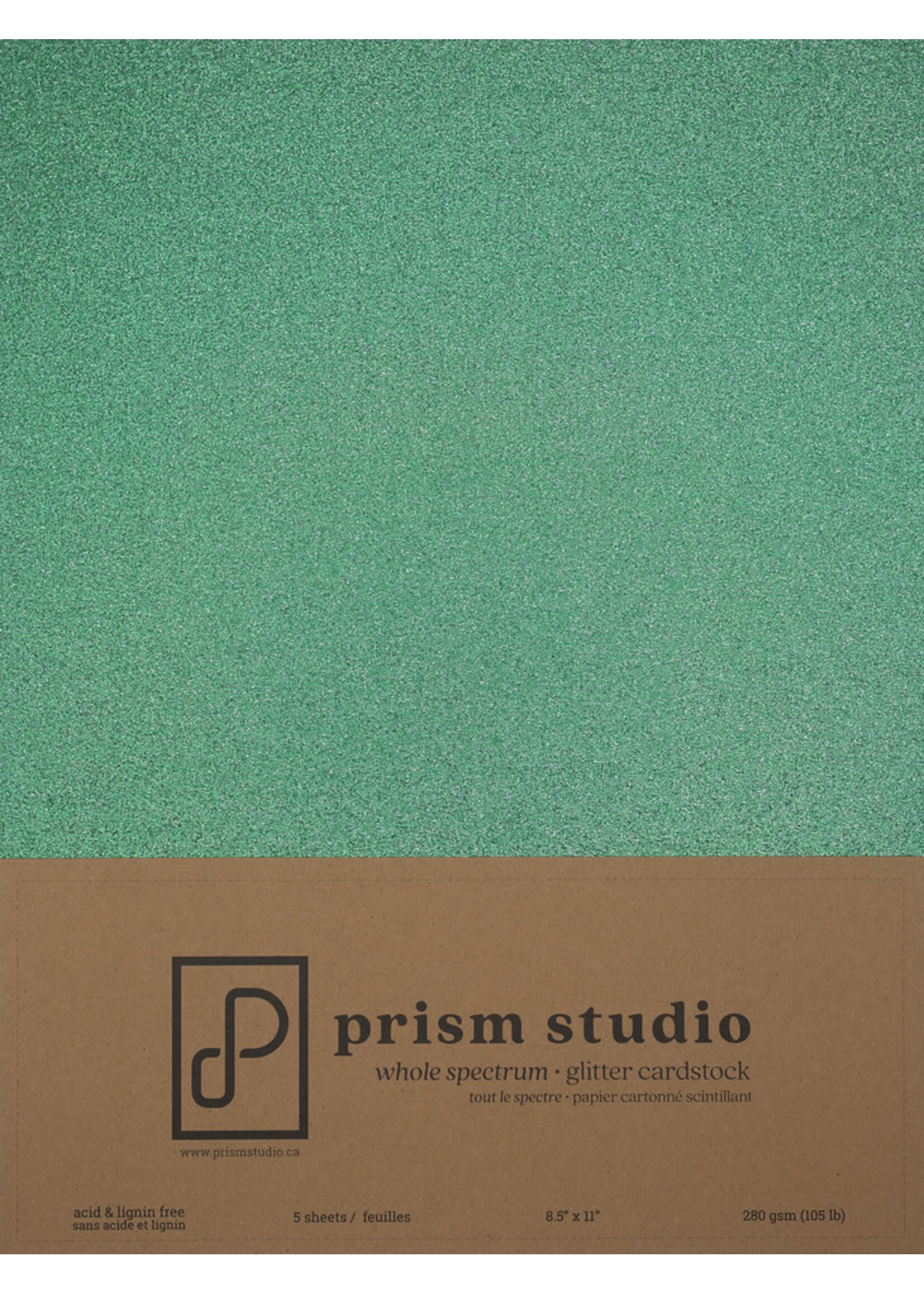Prism Studio Prism  8.5x11 Foil Cardstock, Emerald (10)
