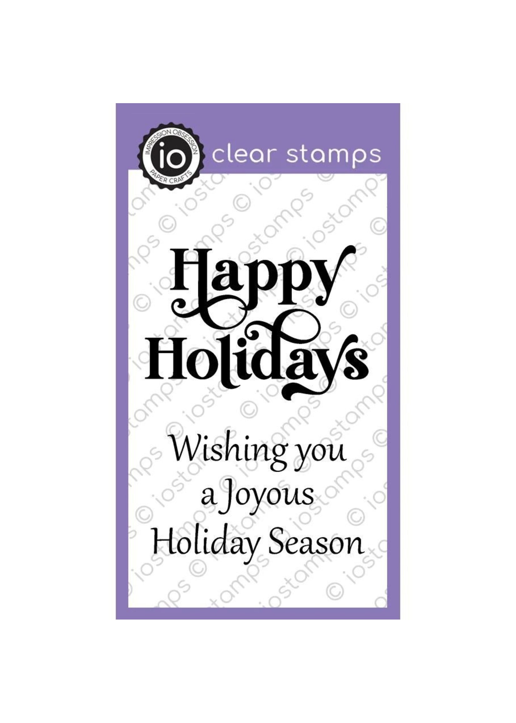 Stamp, In & Out 1 Happy Holidays