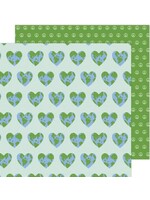 American Crafts AC Jen Hadfield 12x12 Reaching Out, One World