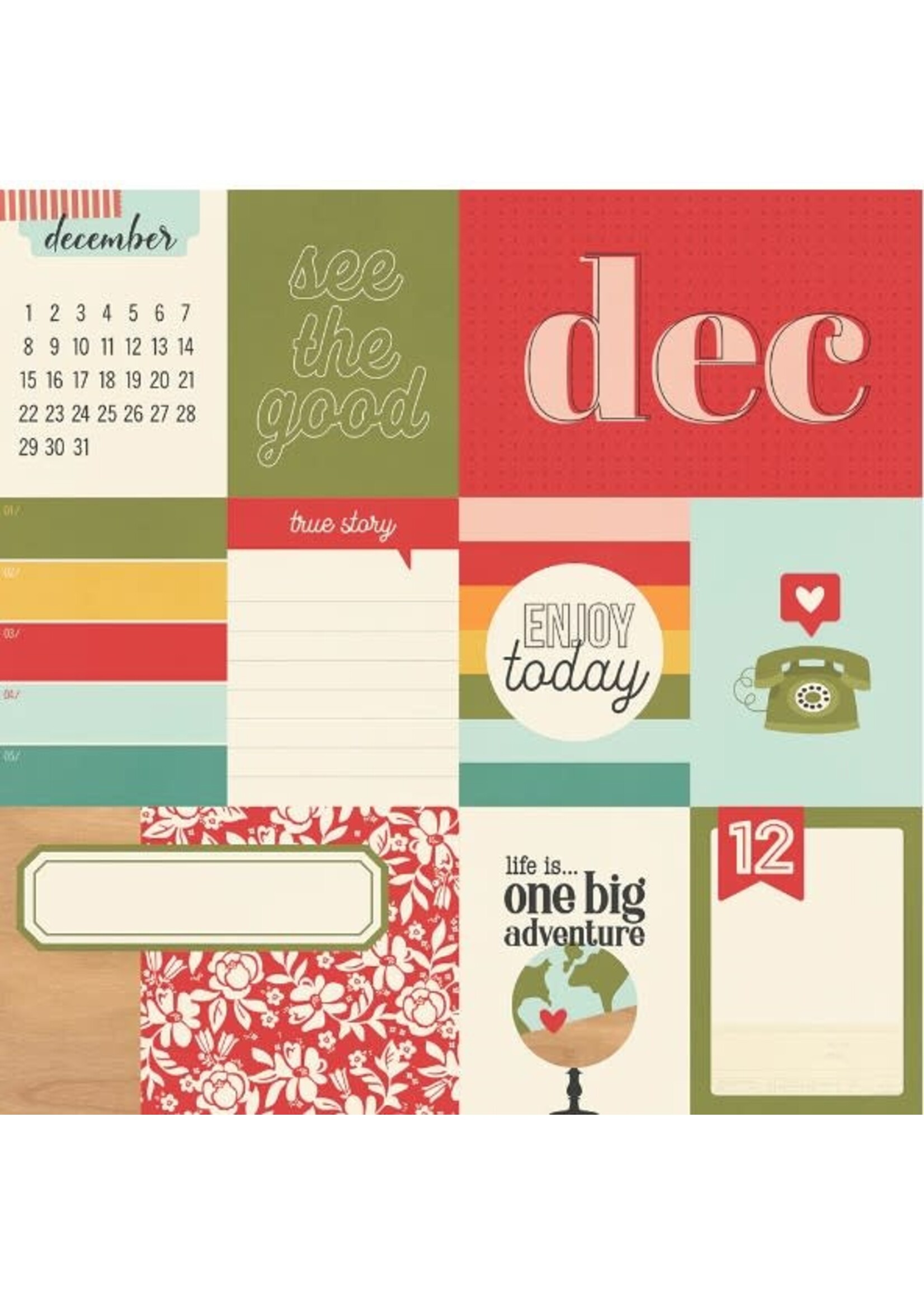 Simple Stories Simple Stories 12x12 Hello Today, December