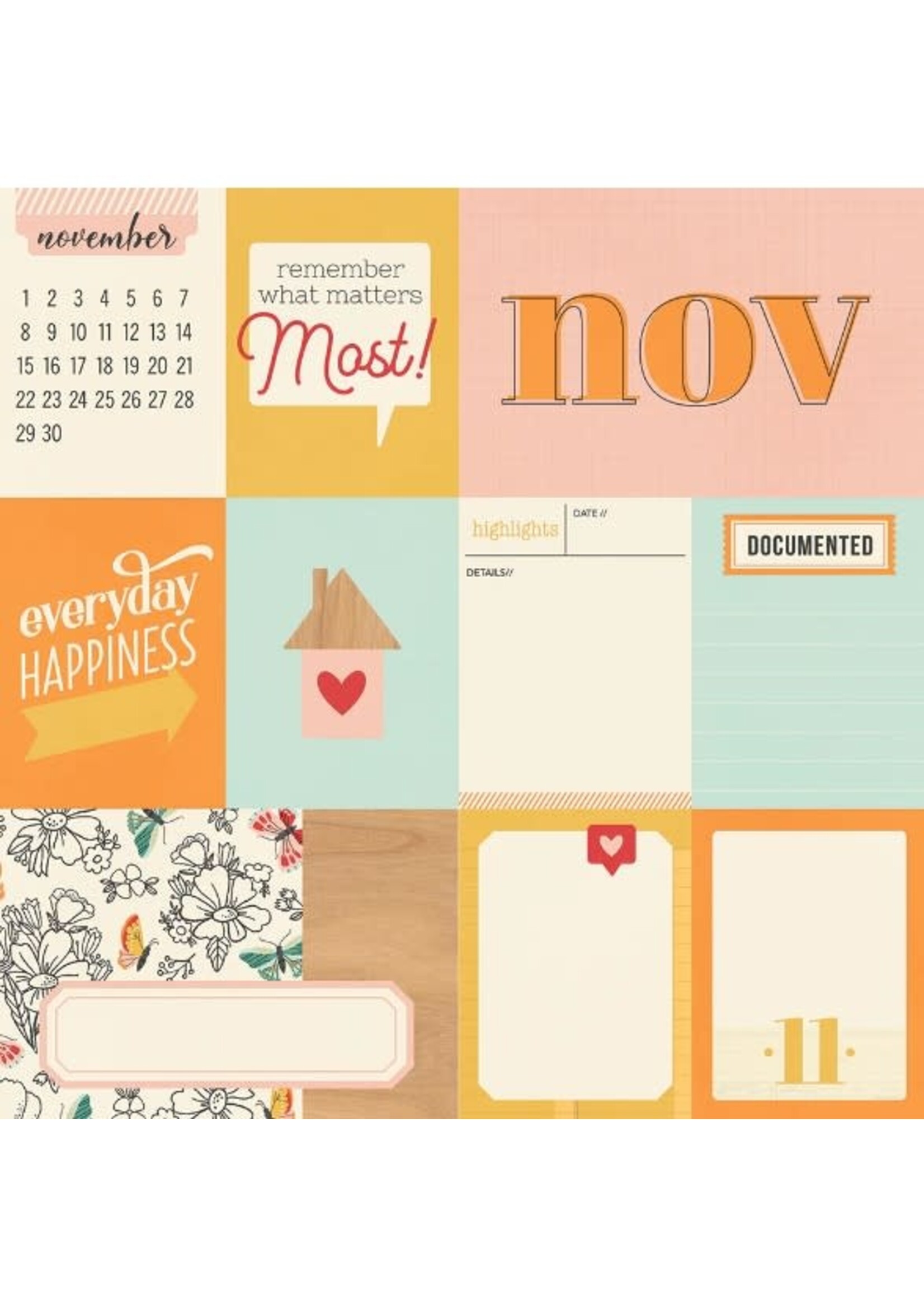 Simple Stories Simple Stories 12x12 Hello Today, November