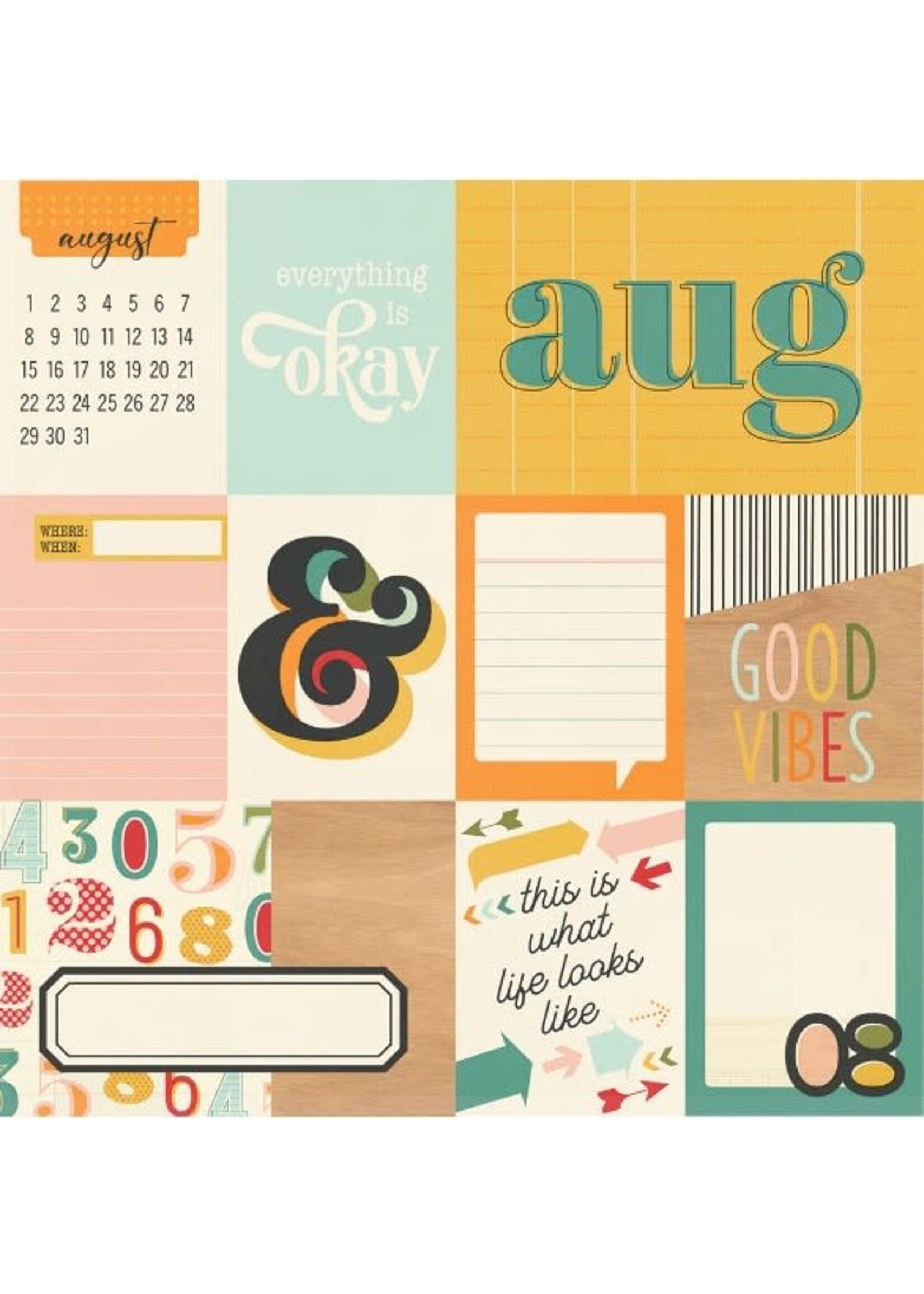 Simple Stories Simple Stories 12x12 Hello Today, August