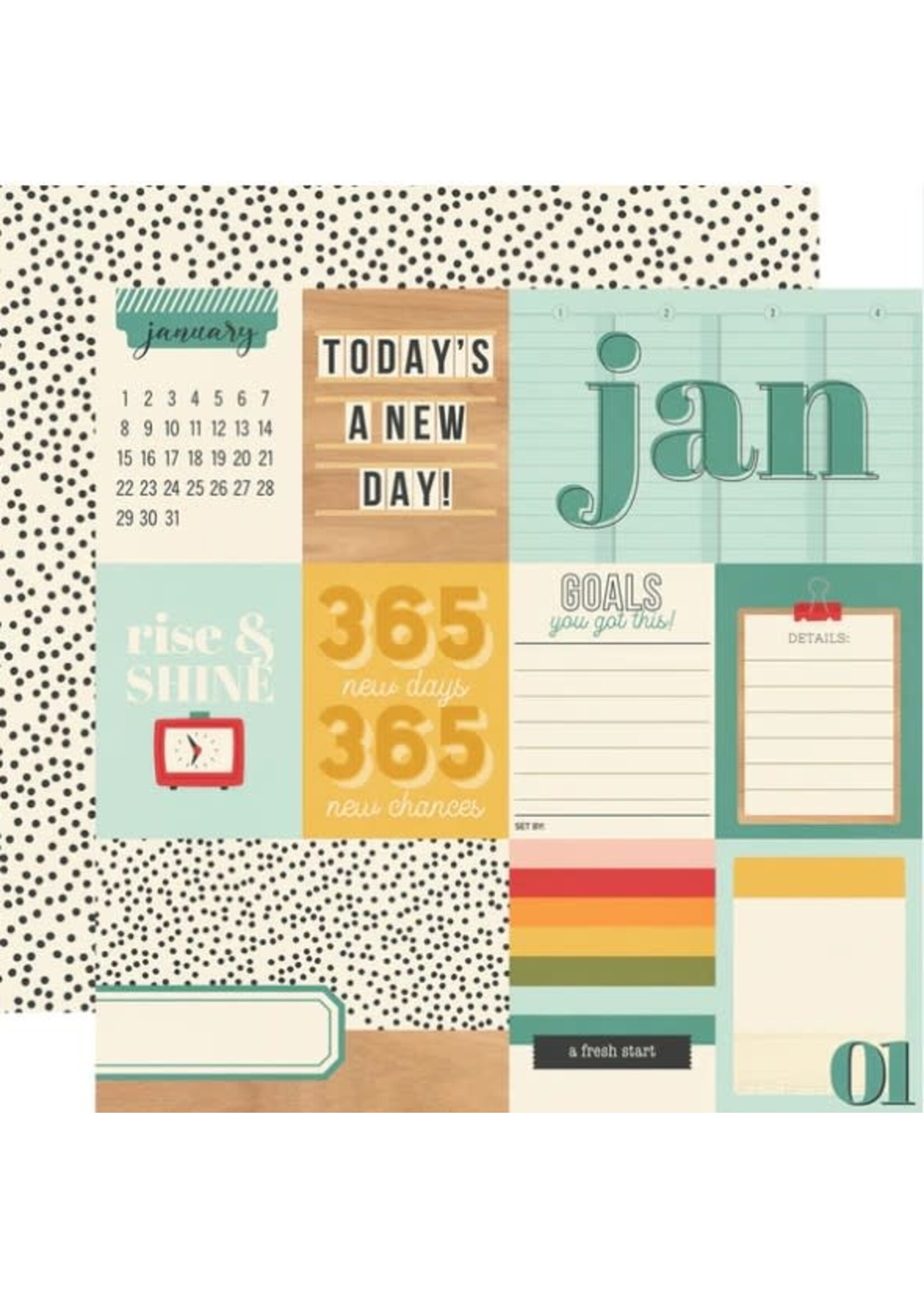 Simple Stories Simple Stories 12x12 Hello Today, January