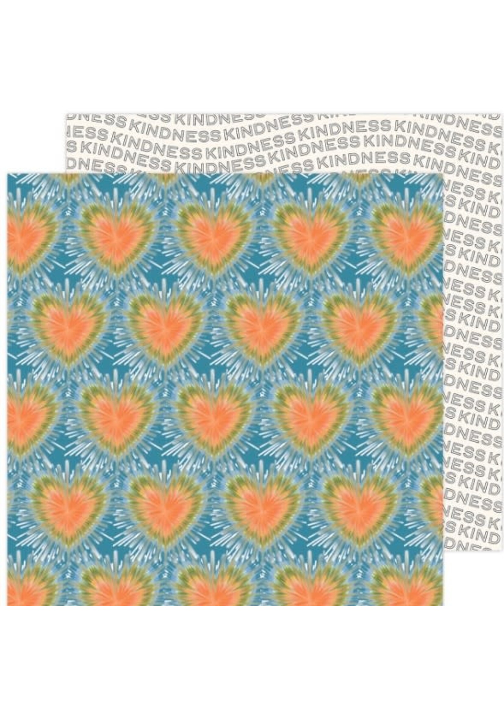 American Crafts Jen Hadfield 12x12 Reaching Out, The Dyed Hearts