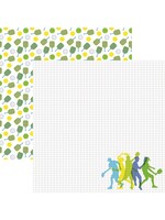 Reminisce 12X12 Patterned Paper, Let's Play Pickleball - Pickleball Dance