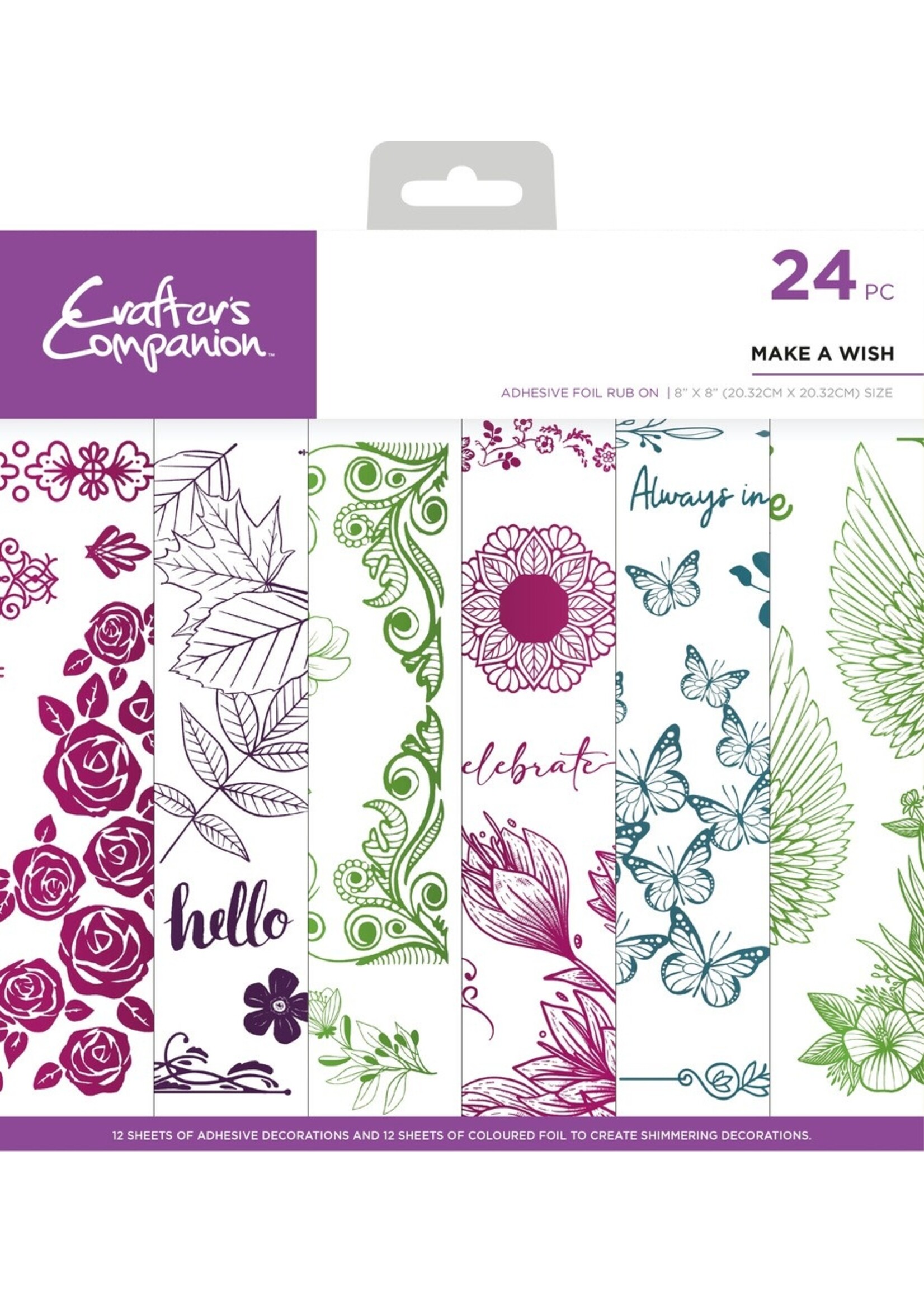 Crafter's Companion Crafter's Companion Adhesive Foil Rub-on, Make a Wish
