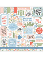 Echo Park Echo Park 12x12 Element Sticker, Salutations No 1