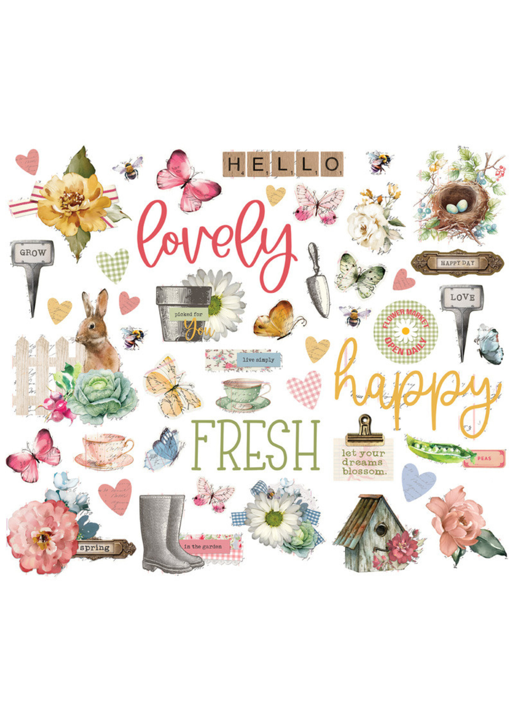 Simple Stories Bits & Pieces - SV Spring Garden
