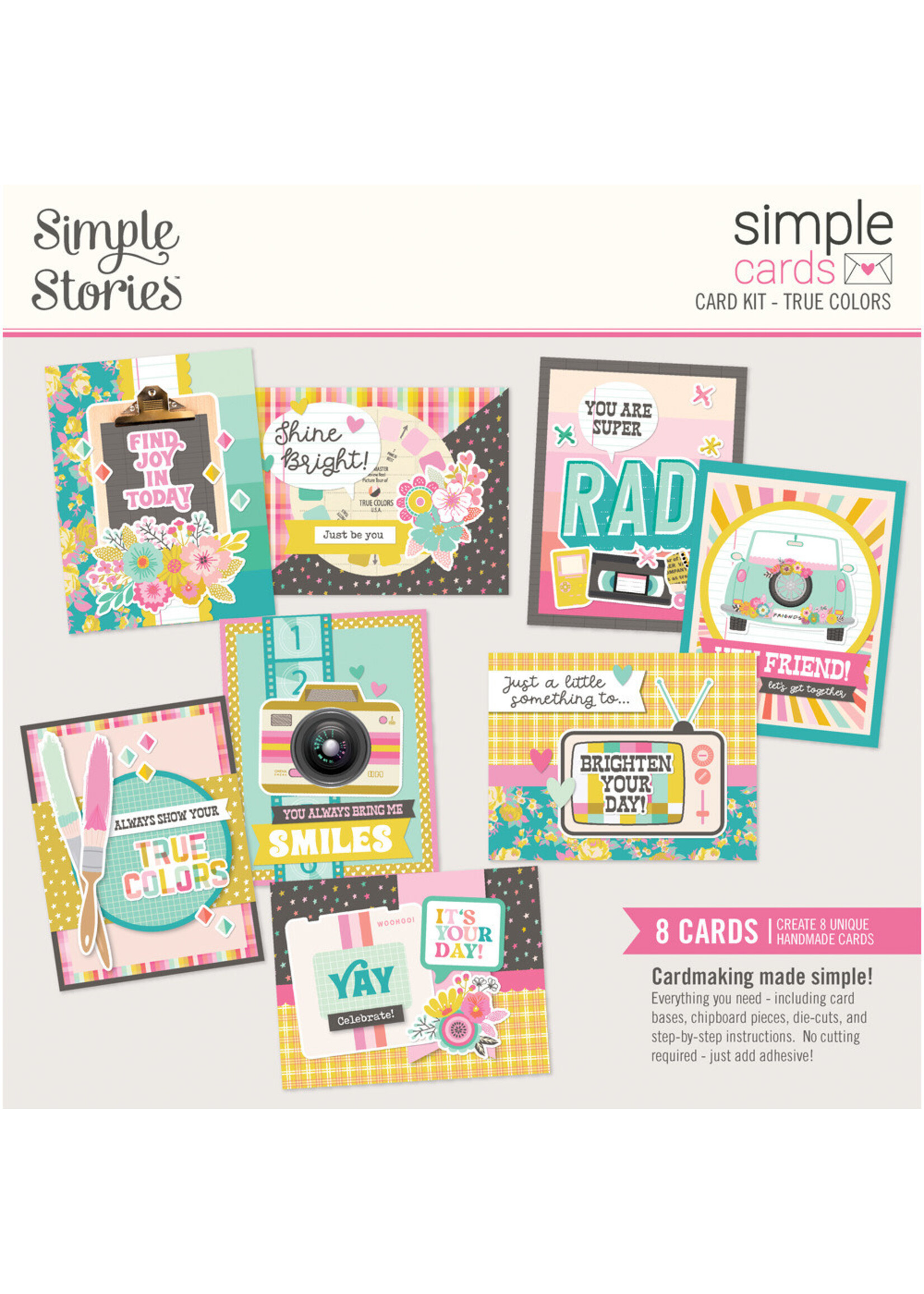 Simple Stories Simple Cards Card Kit, True Colors