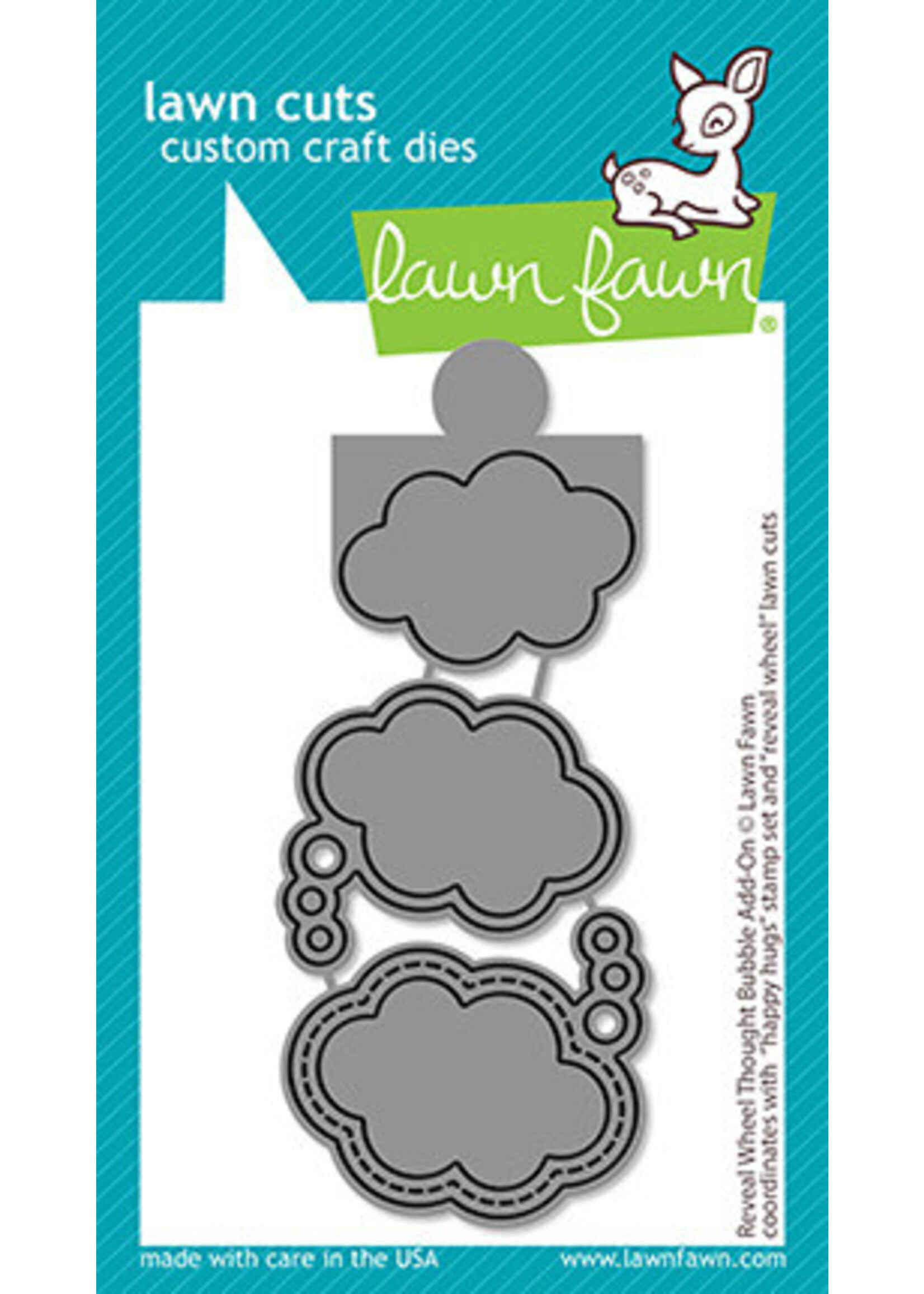 Lawn Fawn Lawn Fawn Die, Reveal Wheel Thought Bubble Add-On