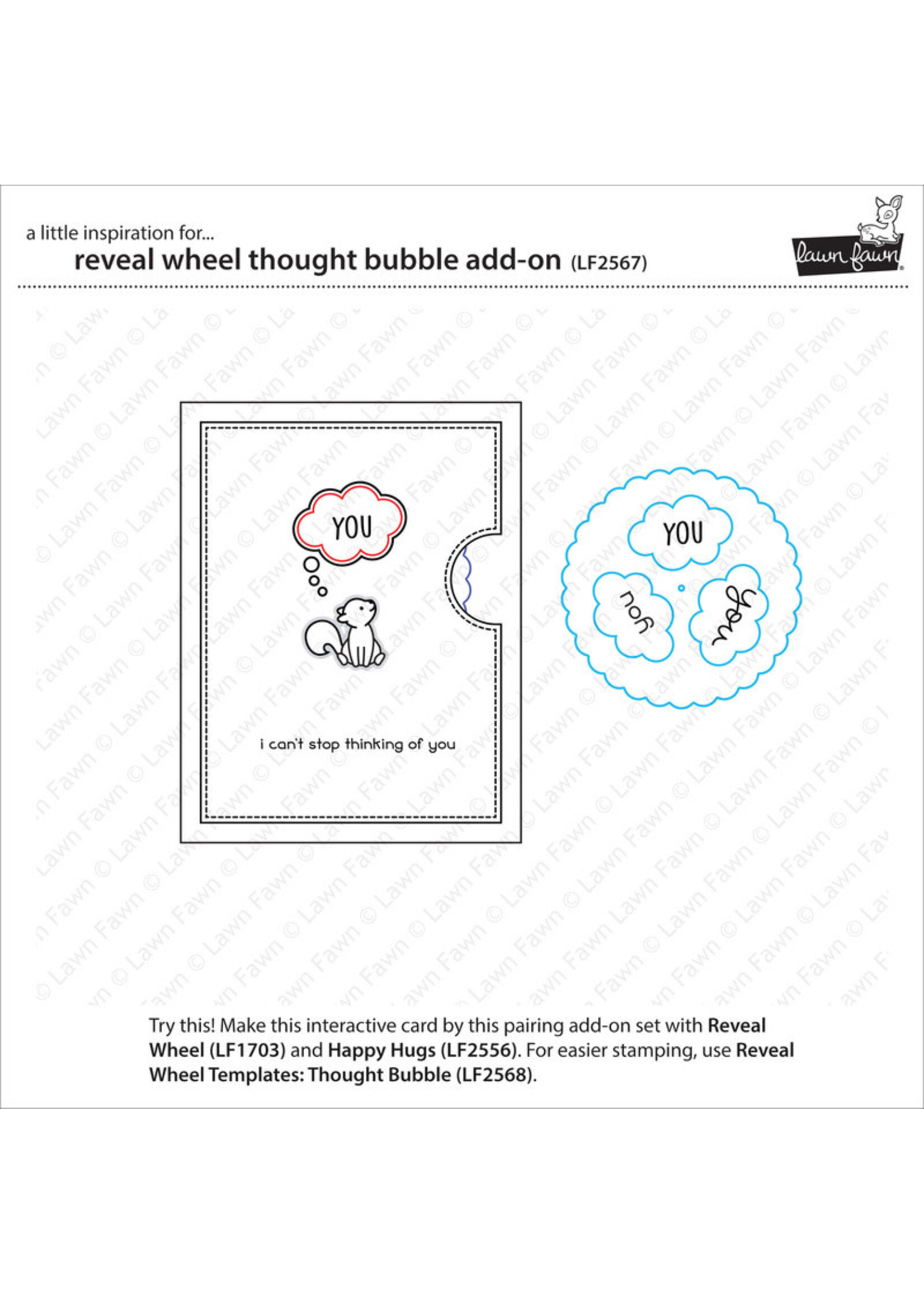 Lawn Fawn Lawn Fawn Die, Reveal Wheel Thought Bubble Add-On