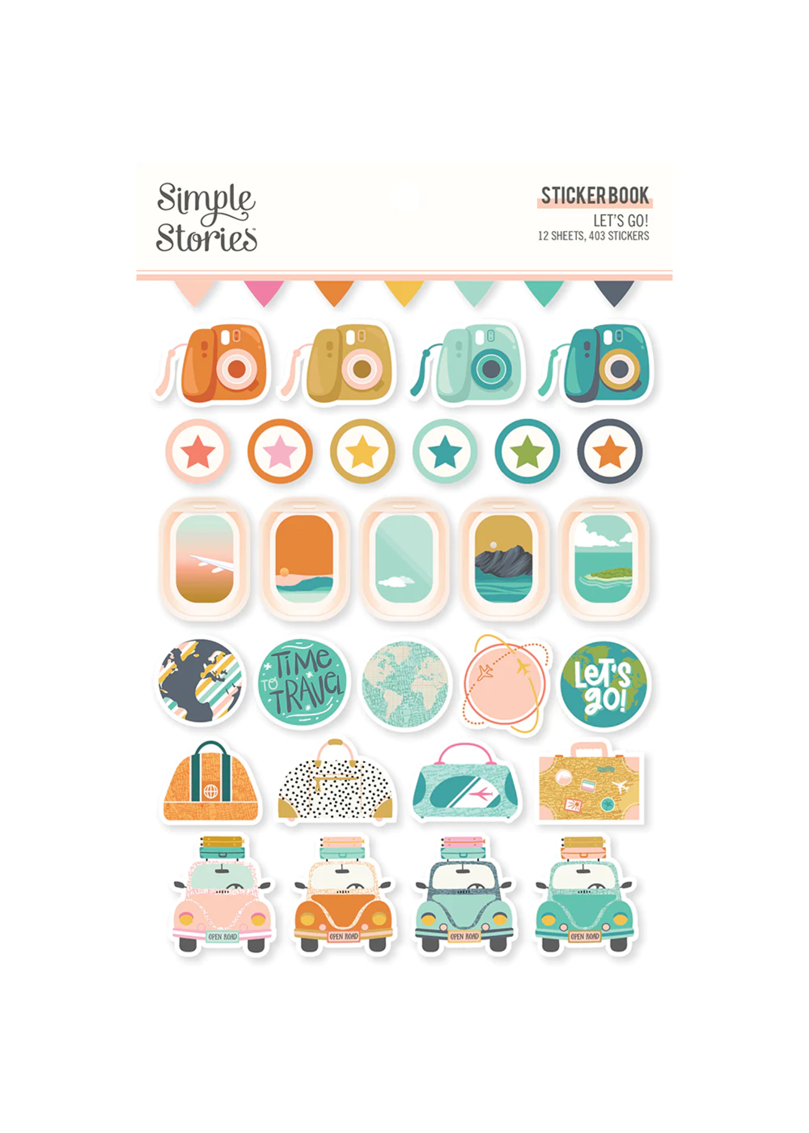 Simple Stories Sticker Book, Let's Go!