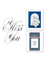 Spellbinders BetterPress Plate, Copperplate Miss You