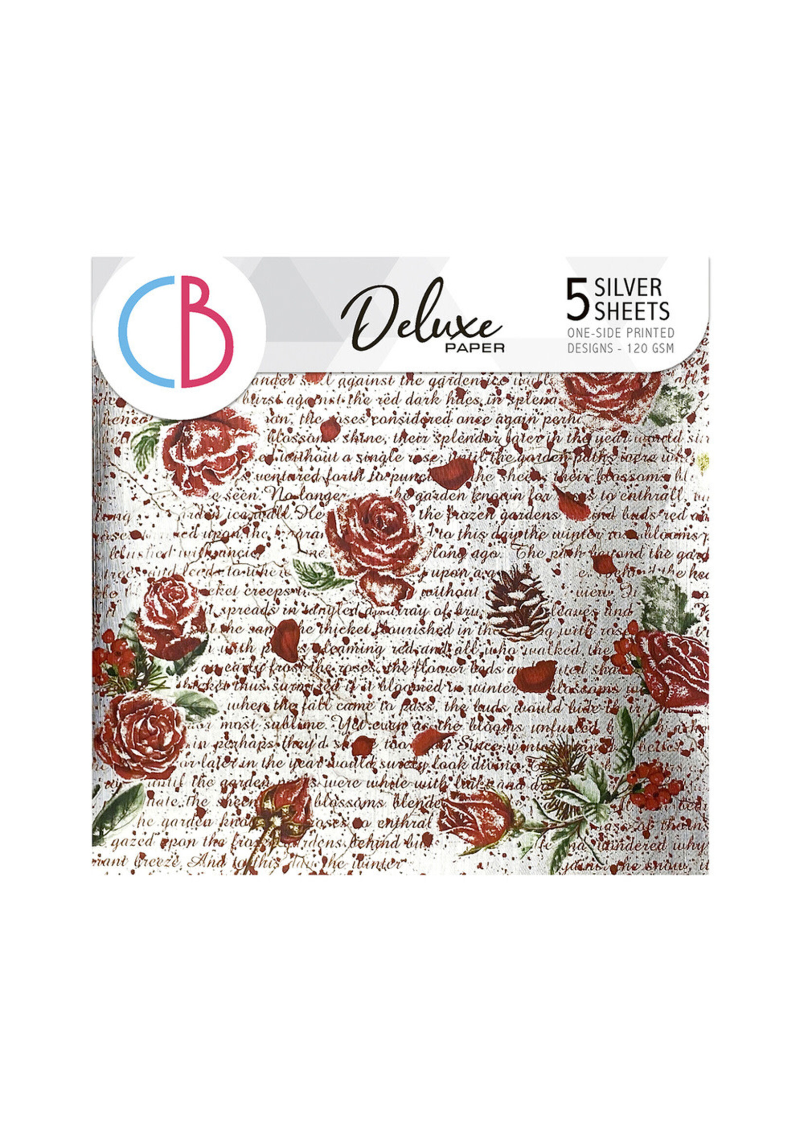 Ciao Bella 6x6 Silver Sheets, Frozen Roses